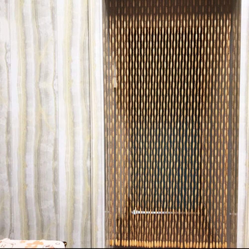Beaded Door Curtains Wooden Bead String Room Divider - 41 Strands