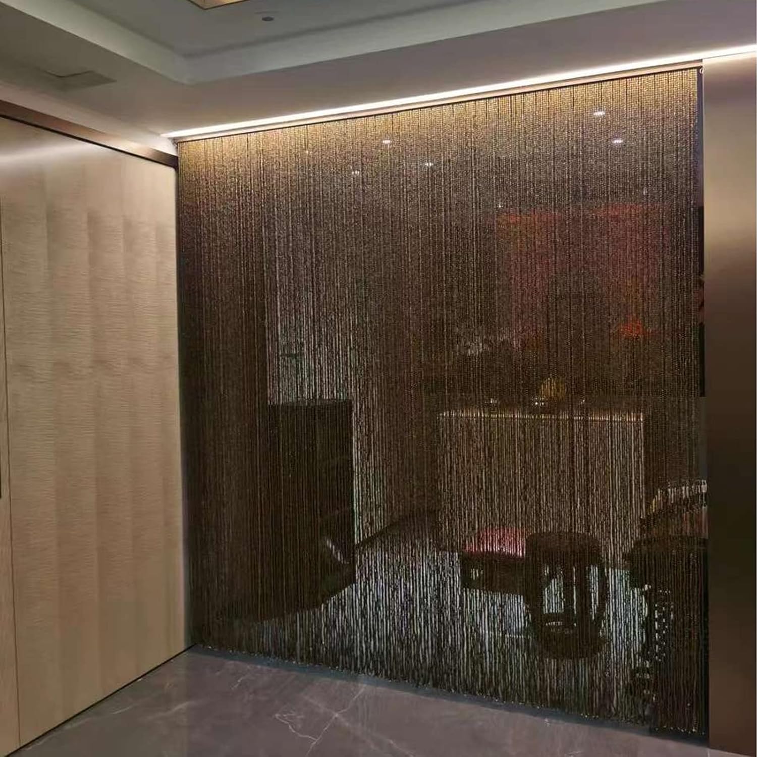 Handmade Bamboo Door Curtain with Wooden Beads