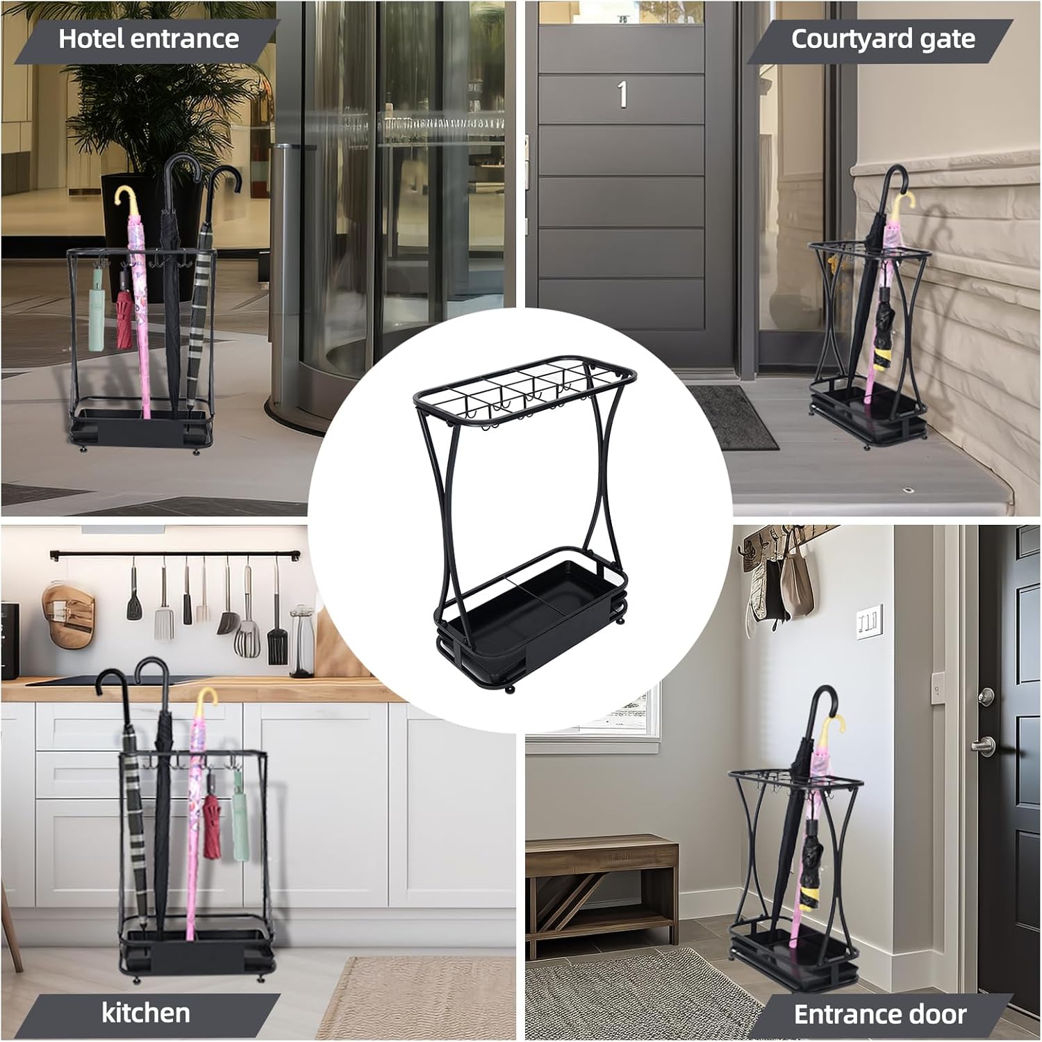 AetherWings Umbrella Stand Rack with 15 Slots Holder