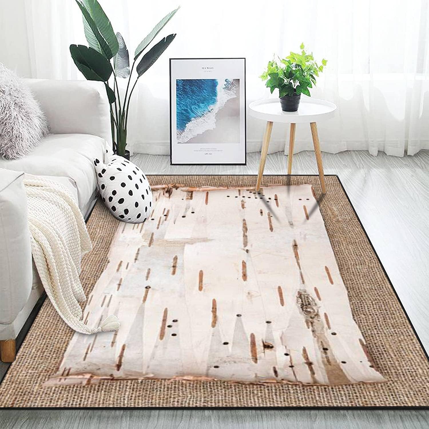 Modern 3D Print Area Rug for Living Room and Home Decor