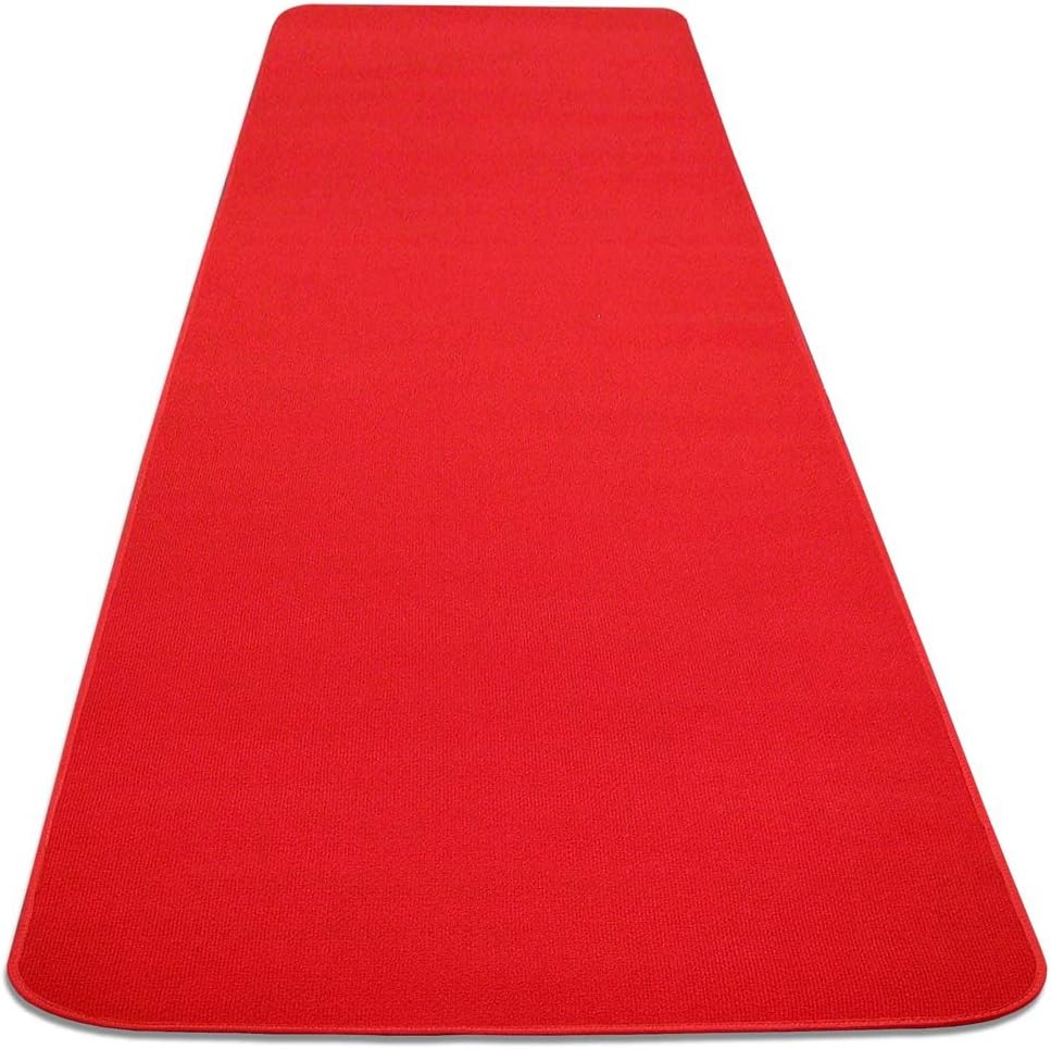 House Home and More Red Carpet Aisle Runner 4 Ft x 25 Ft