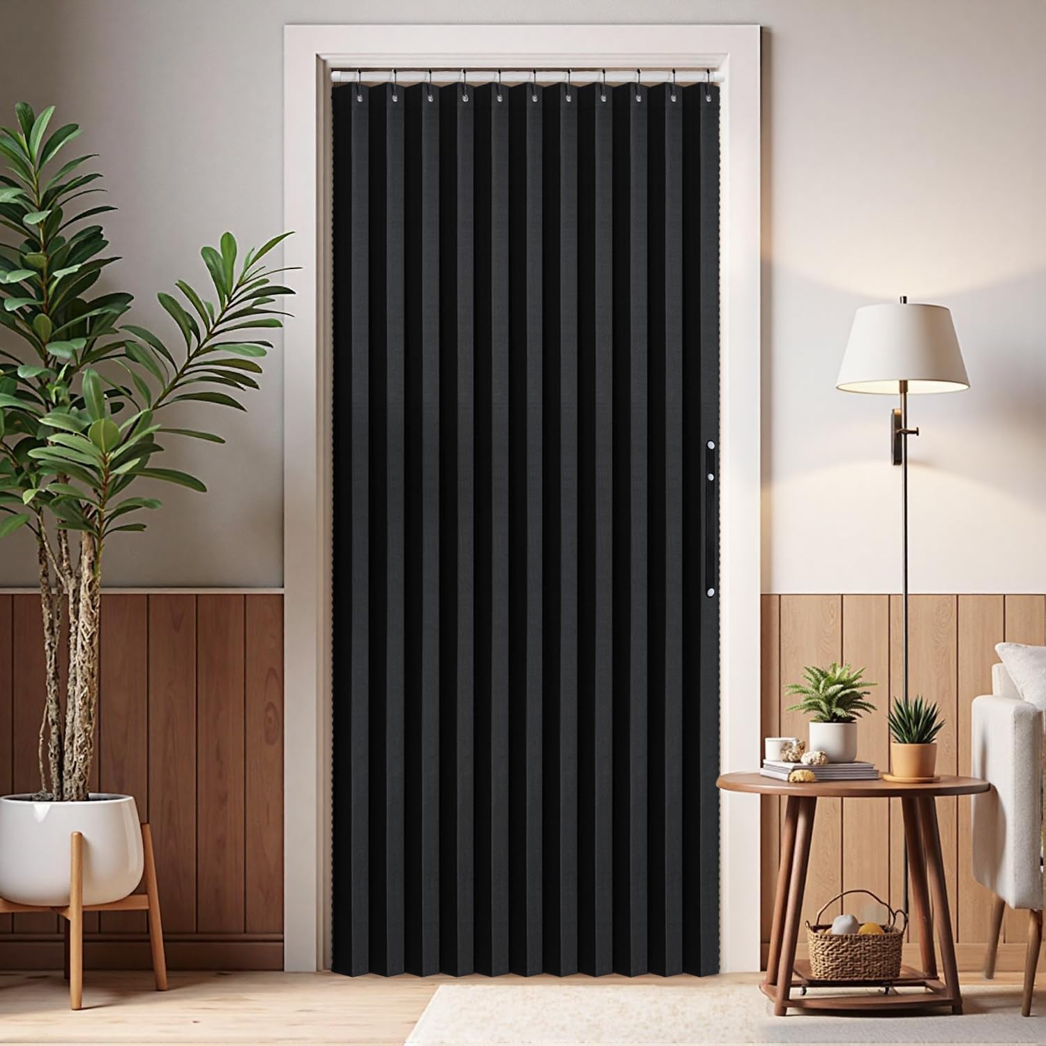 MIULEE Halloween Magnetic Folding Door Curtains 1 Panel
