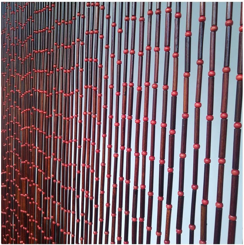 Beaded Curtain Natural Bamboo Decor Panel