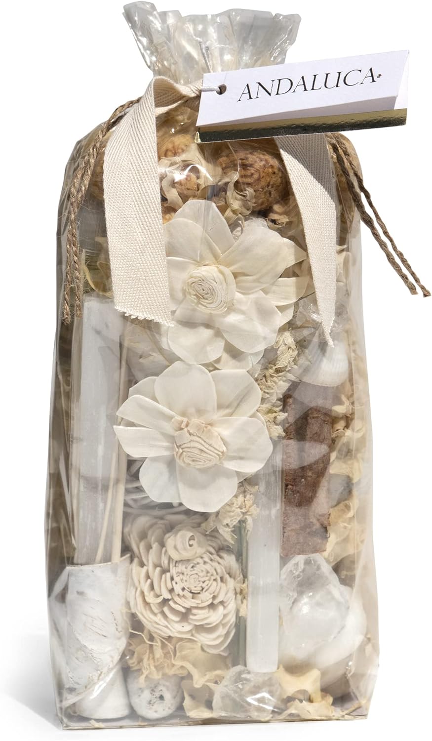 ANDALUCA 20 oz Botanical Potpourri with Selenite Crystals