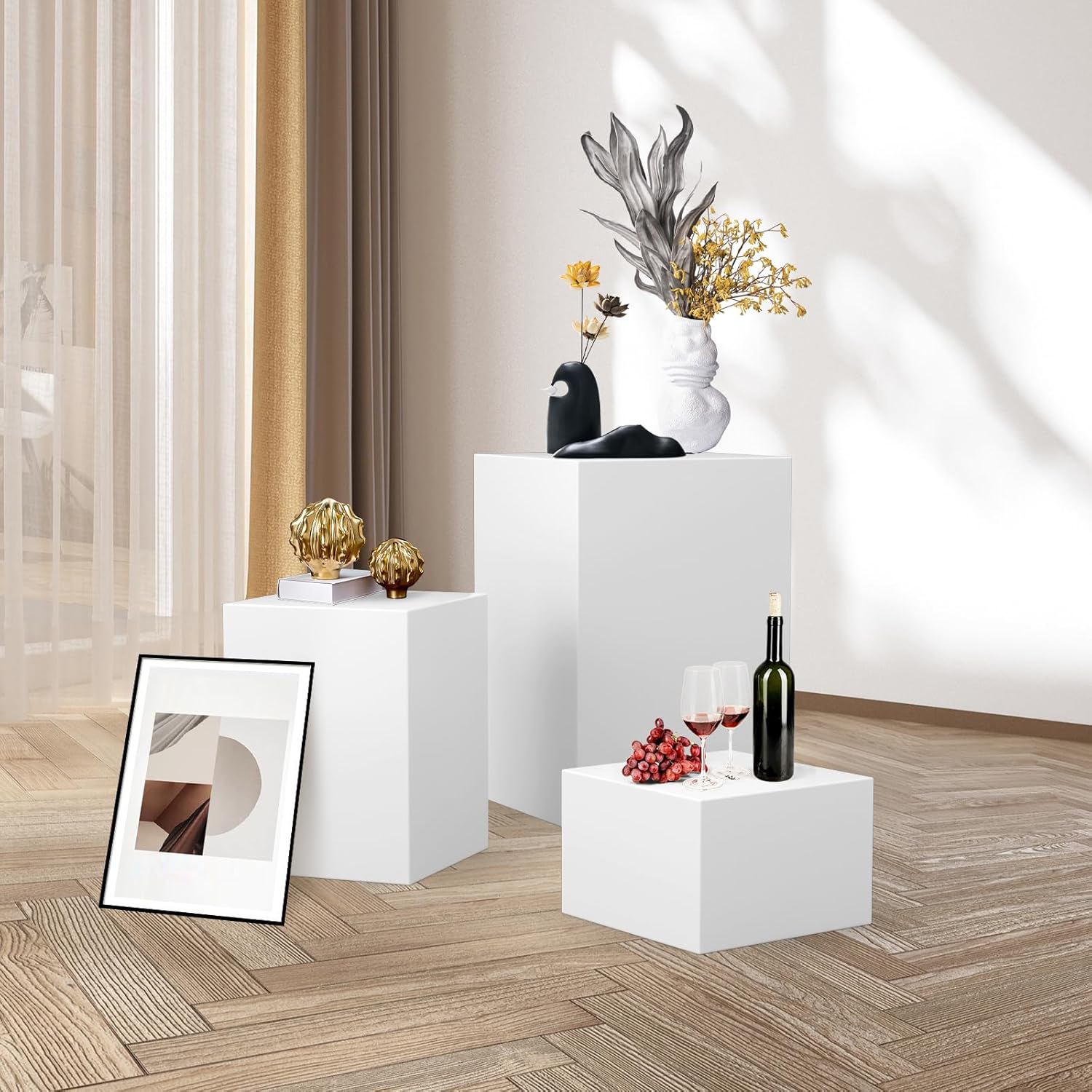 Cube Display Pedestal Stand for Events and Stores