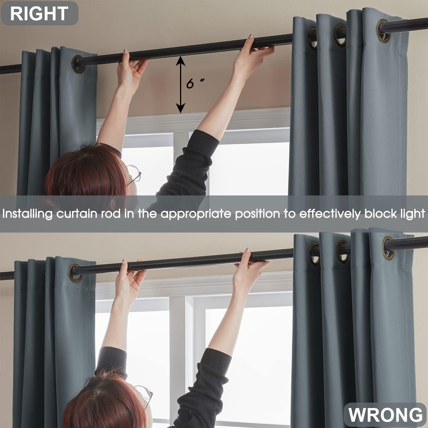 Rutterllow 100 Blackout Curtains 2 Panels