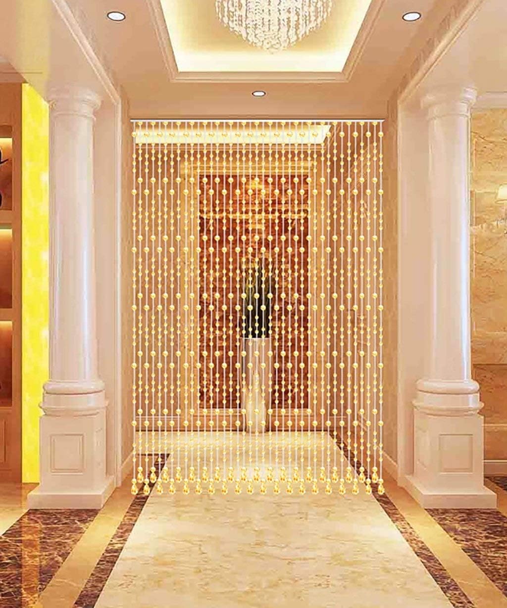 OKUOKA Crystal Beaded Door Curtain Panel 1