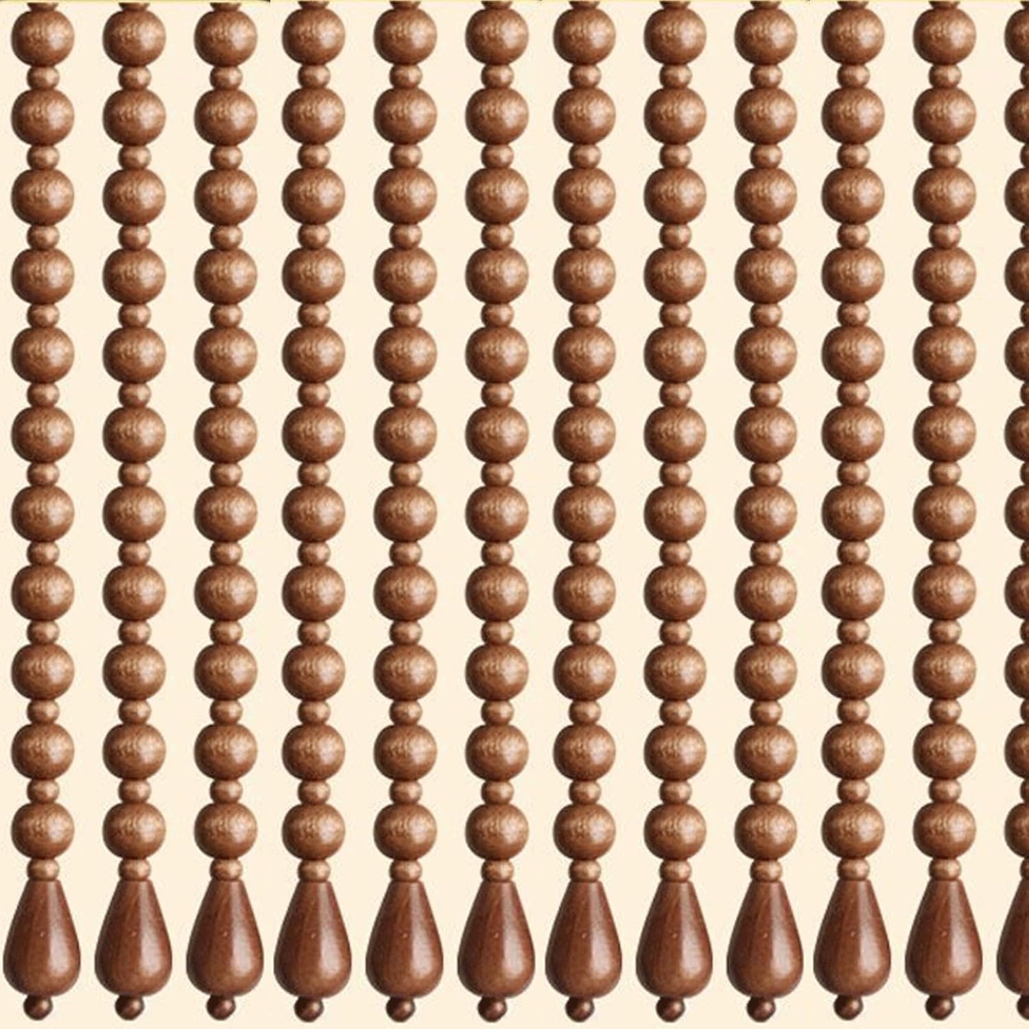 Natural Wooden Beaded Curtains for Room Division