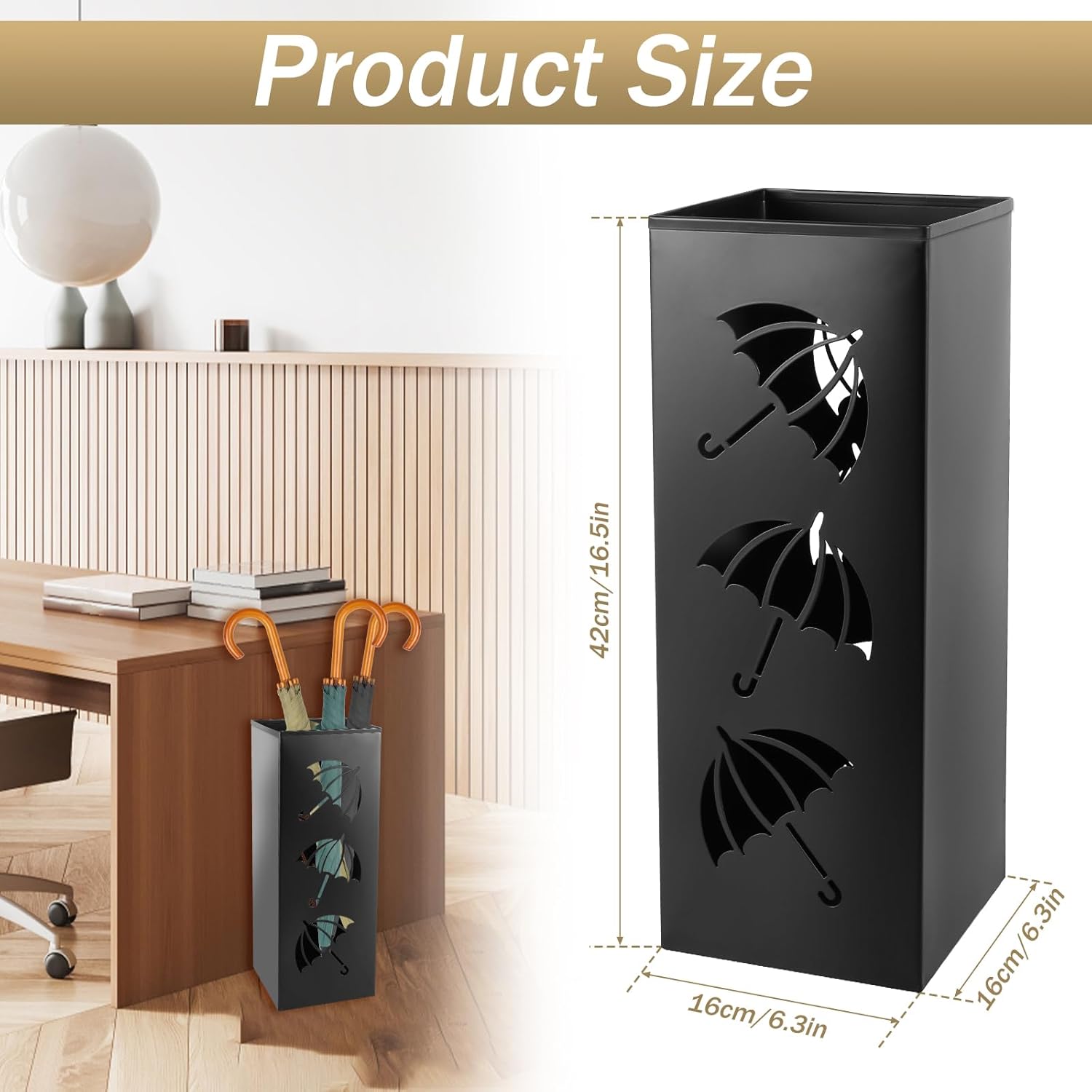 Premium Metal Umbrella Stand with Hollow Design