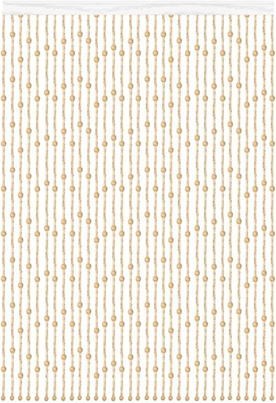 Natural Bamboo Beaded Curtain Room Divider Wall Hanging Decor