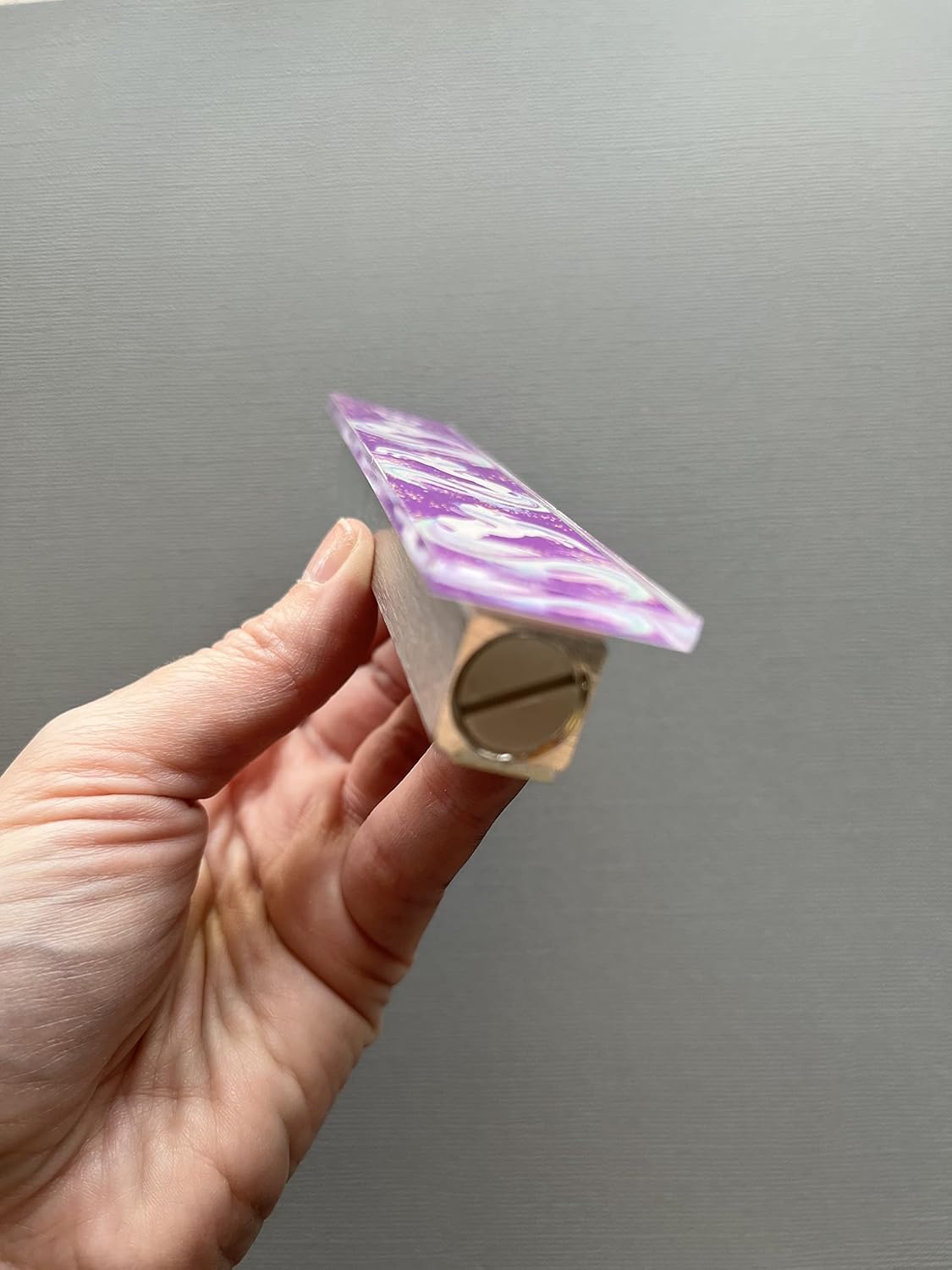 Childrens Mezuzah Scroll Case with Unicorn Design