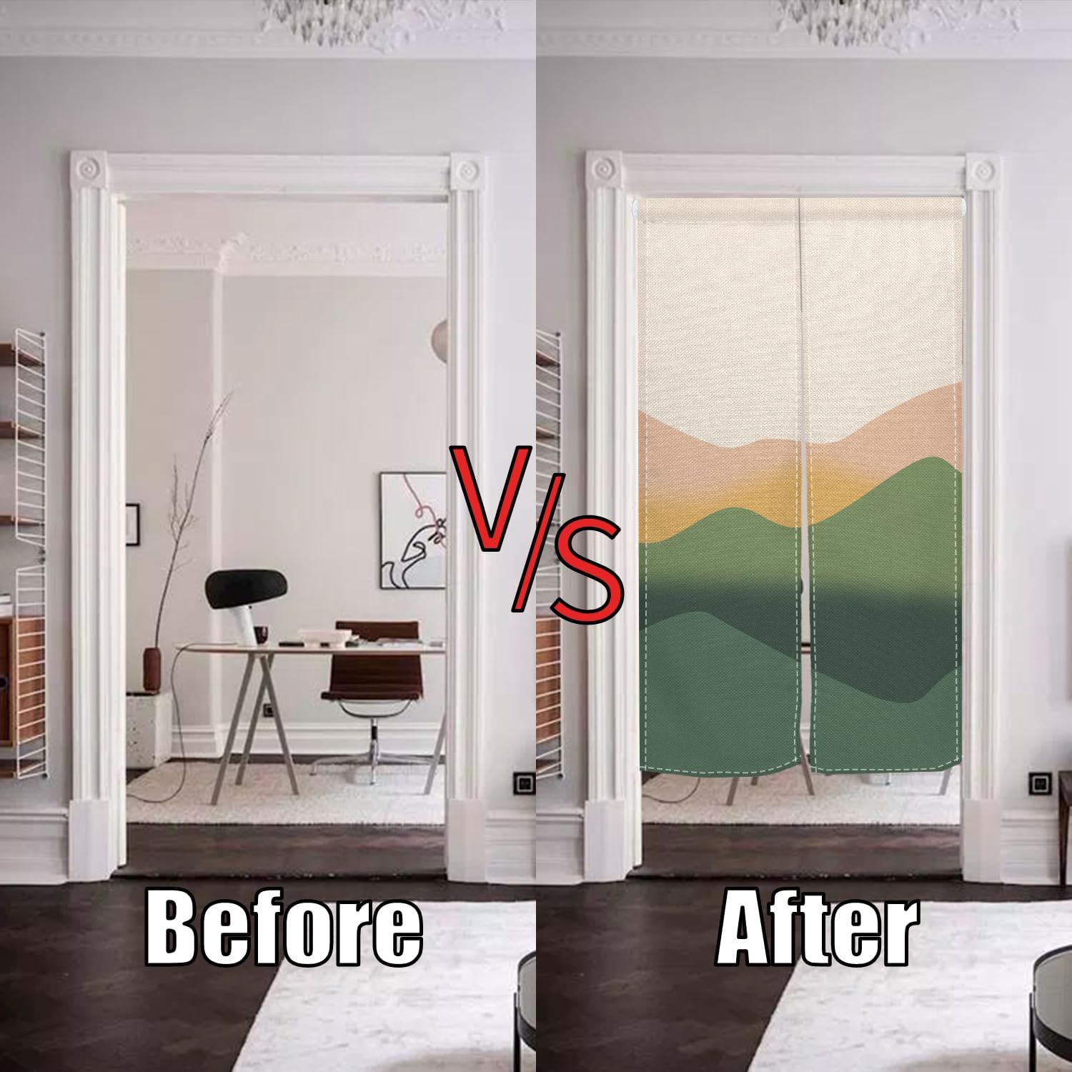 Japanese Noren Door Curtain 335x709 Inch Privacy Divider Decor