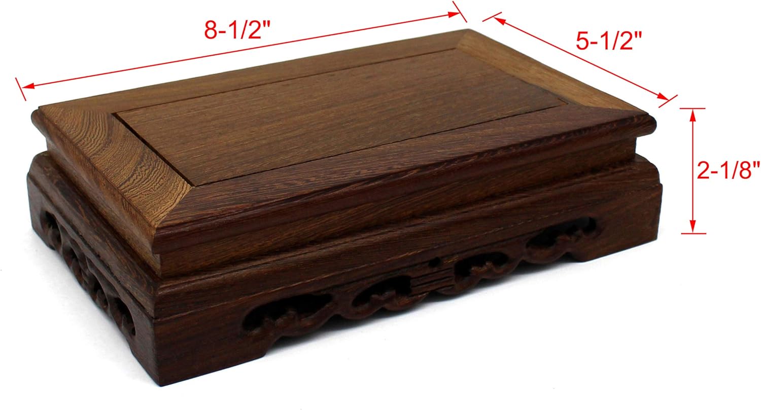 Rustic Rosewood Rectangle Display Stand 85 Inch