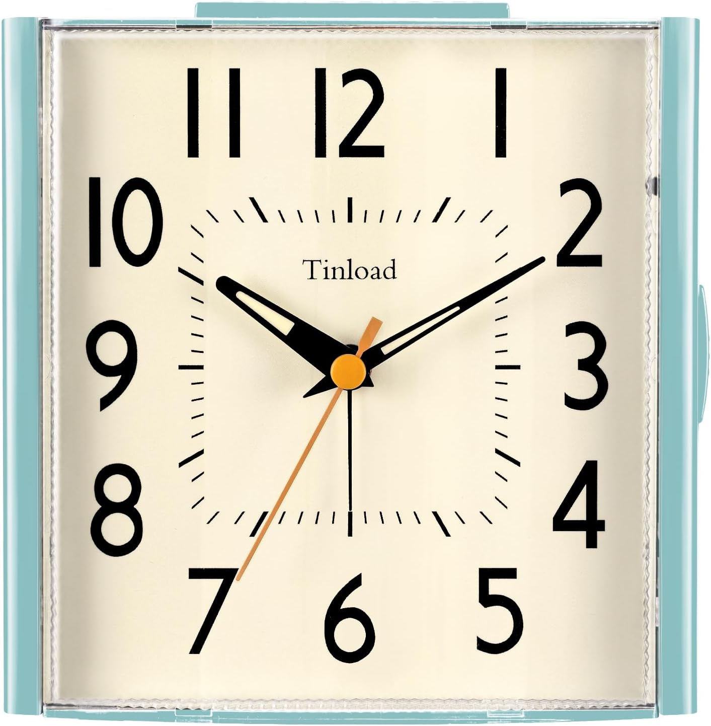 47 Inch Vintage Retro Analog Alarm Clock with Silent No Ticking Design