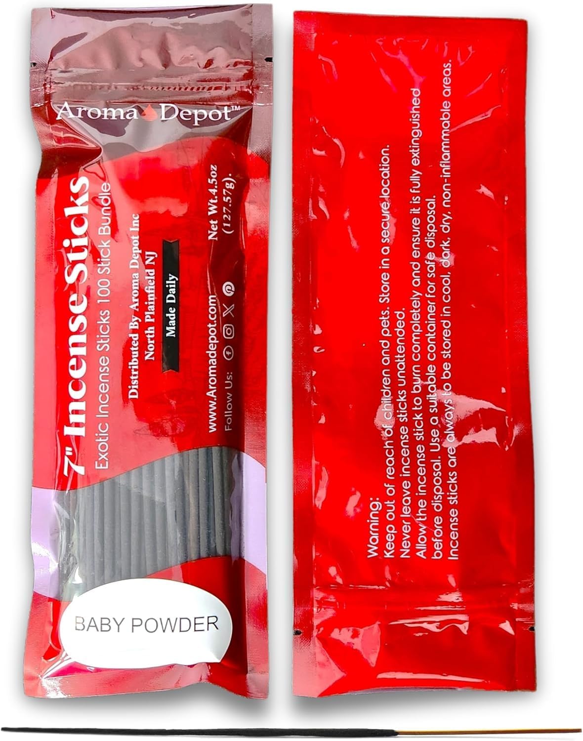 Egyptian Sandalwood Charcoal Incense Sticks - 85-100 Per Bundle