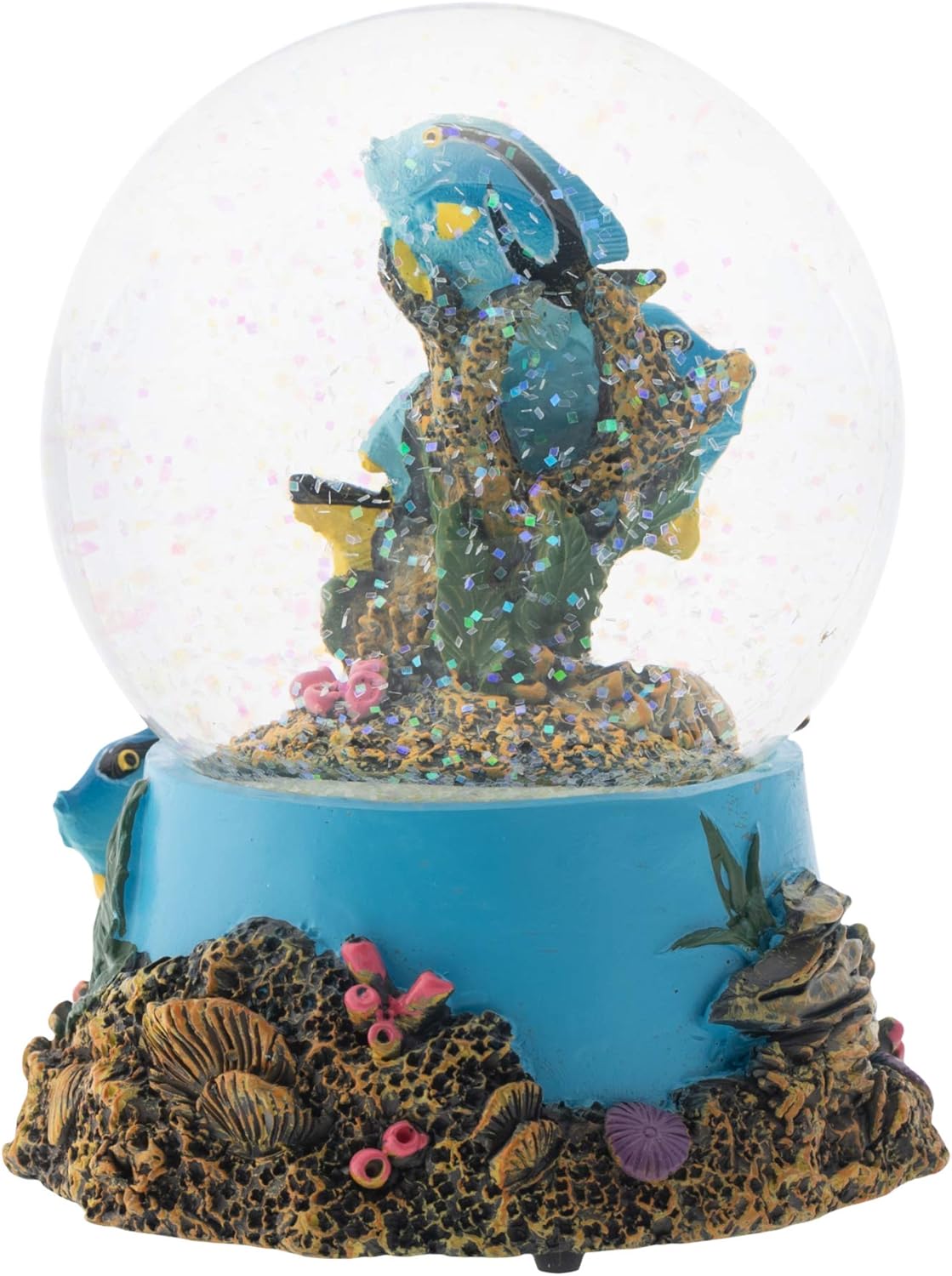 Elanze Designs Musical Snow Globe with Tang Fish