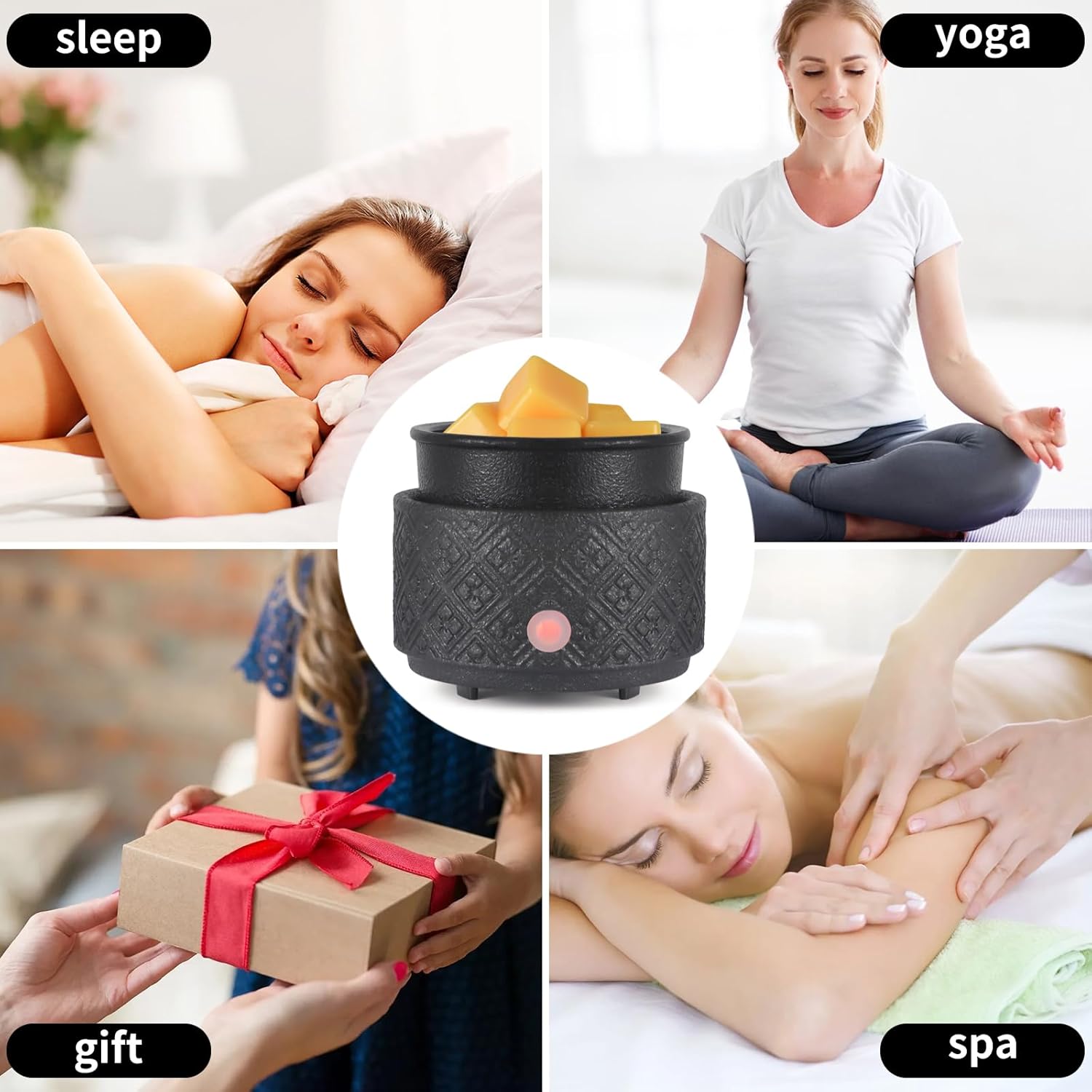 mocosa 3-in-1 Ceramic Wax Warmer with LED Light