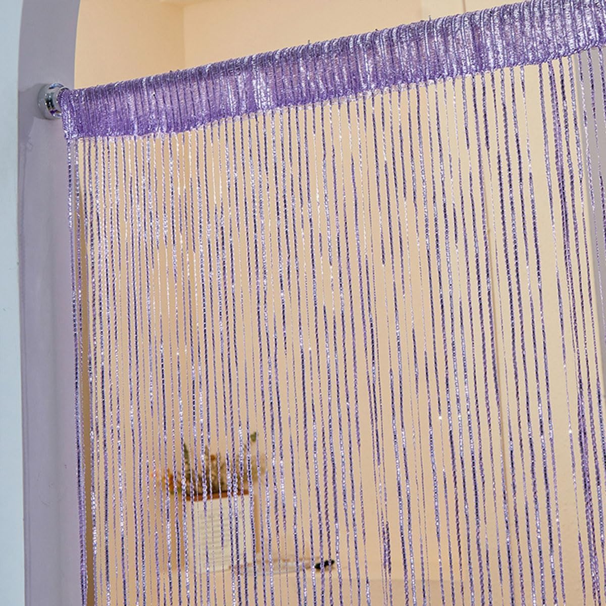 Purple Crystal Glass Bead Curtain for Doorways