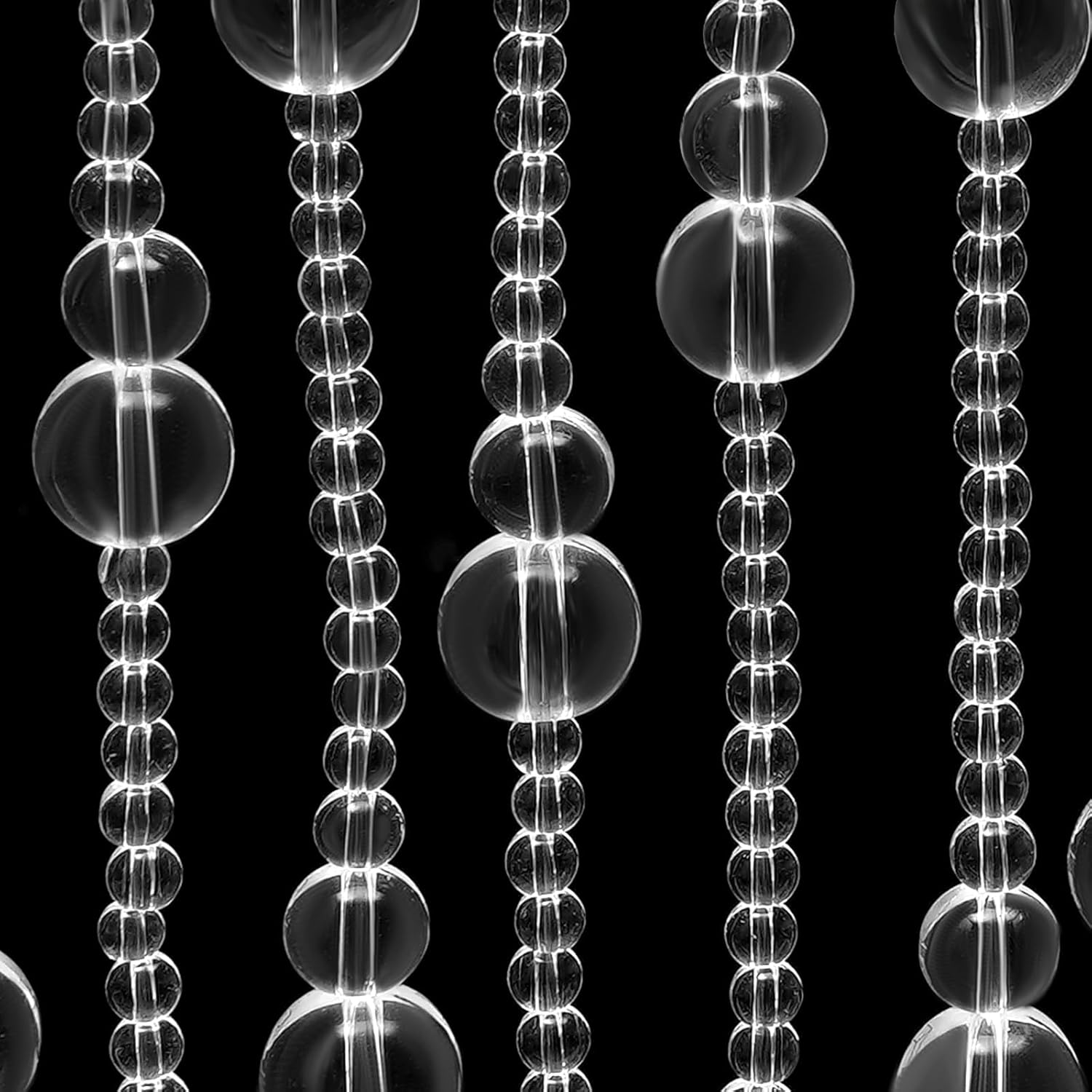 Clear Crystal Beaded Curtain for Doorway