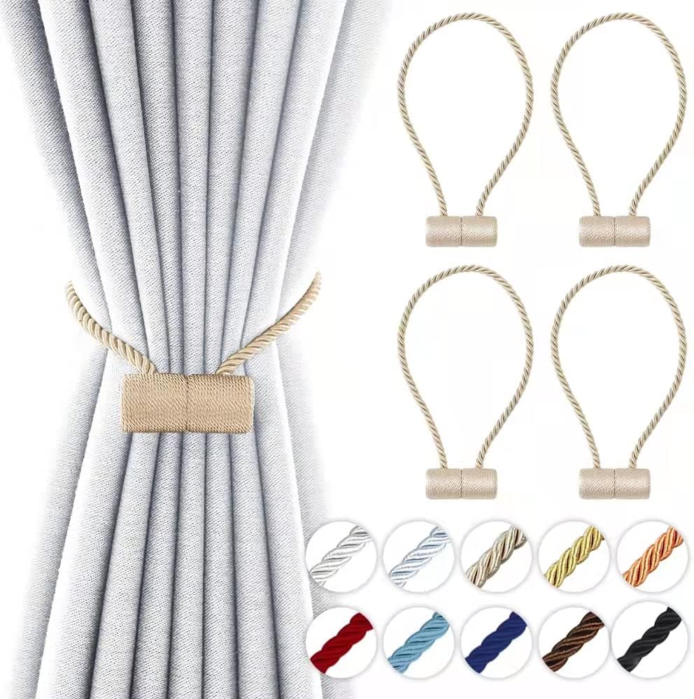 18 Inch Magnetic Curtain Holdbacks 4 Pack