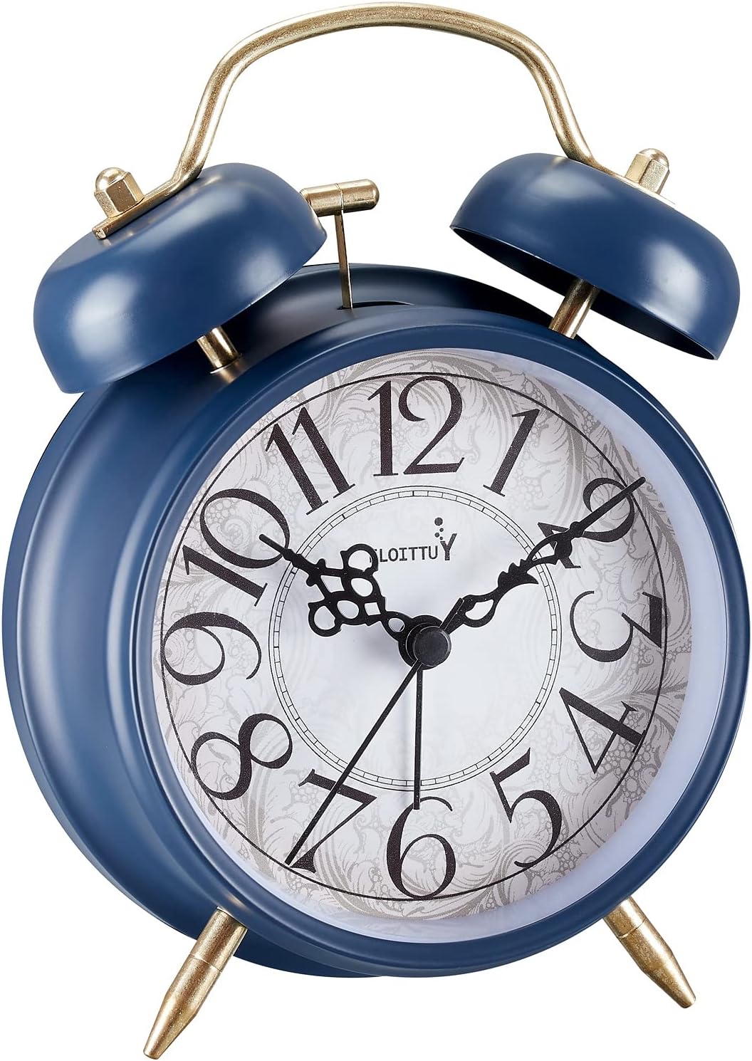 Loud Alarm Clock with Retro Bell and Backlight for Deep Sleepers