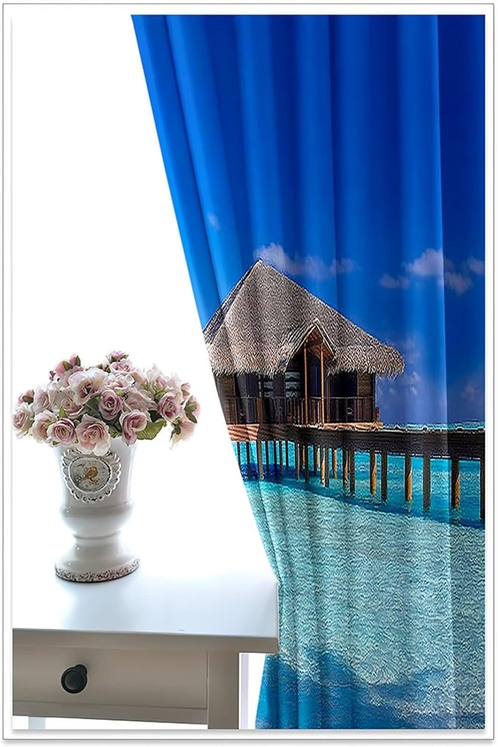 Homxi 2 Panel Blackout Curtains Set for Living Room and Bedroom