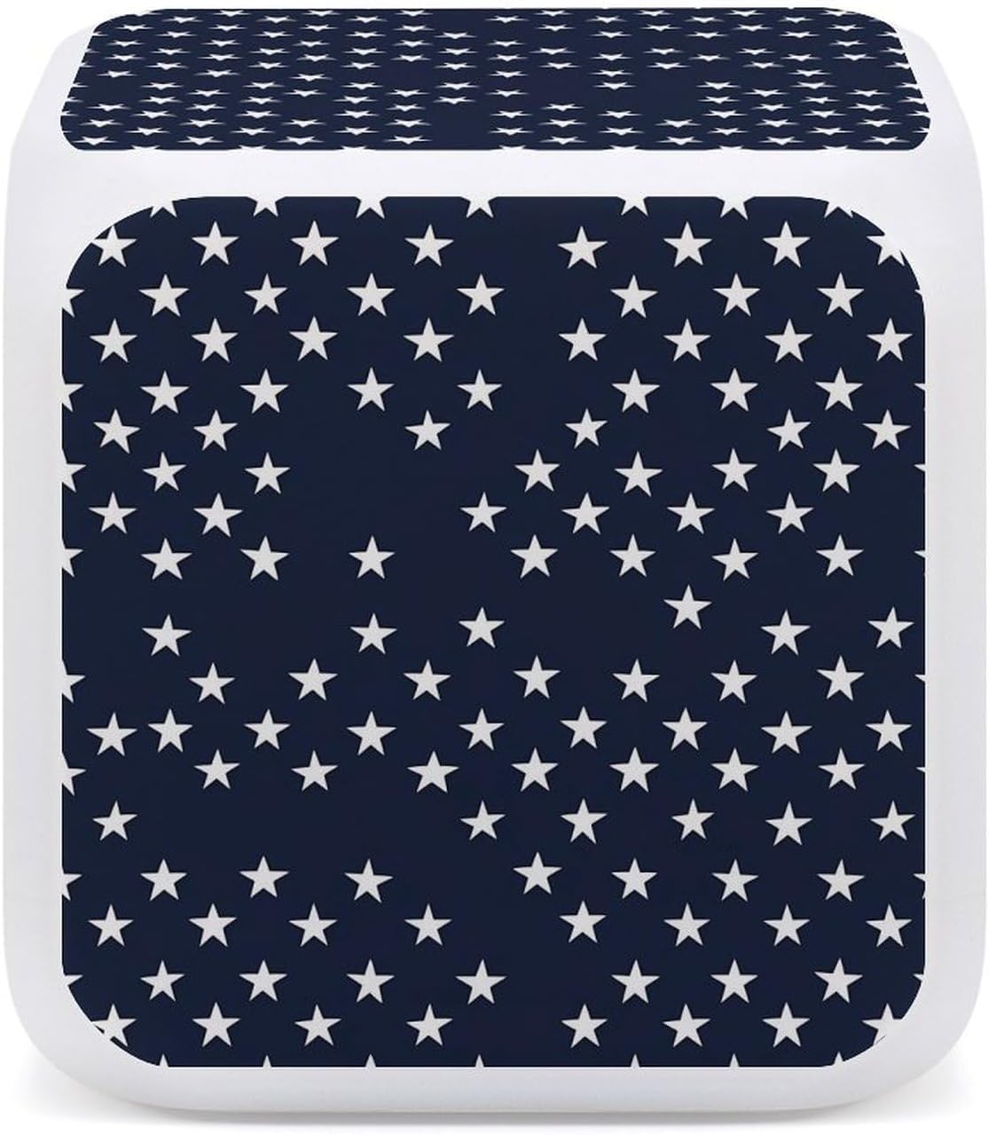 USA Star Color Changing LED Alarm Clock with Time Date Temperature