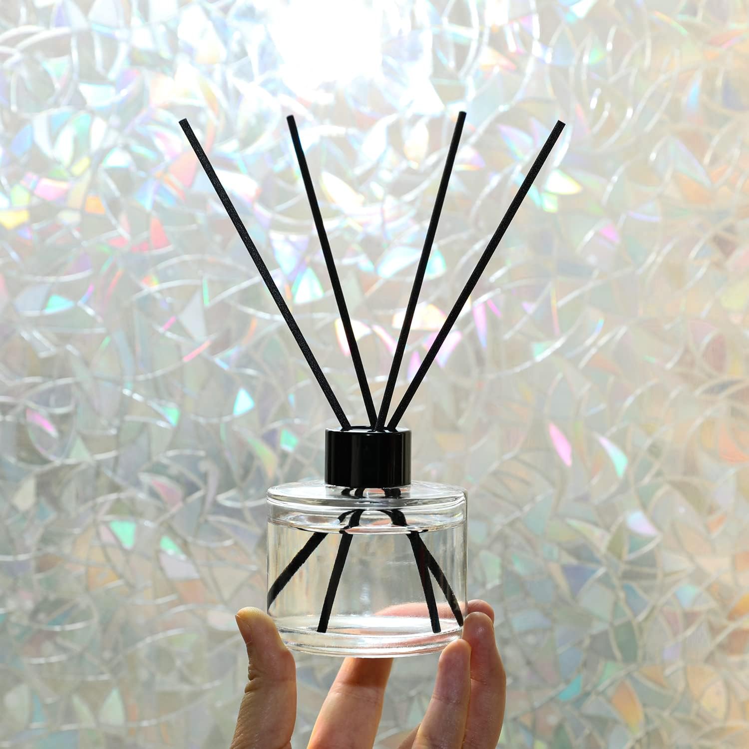 Agidea 4PCS Fragrance Glass Diffuser Set with Reeds and Funnels
