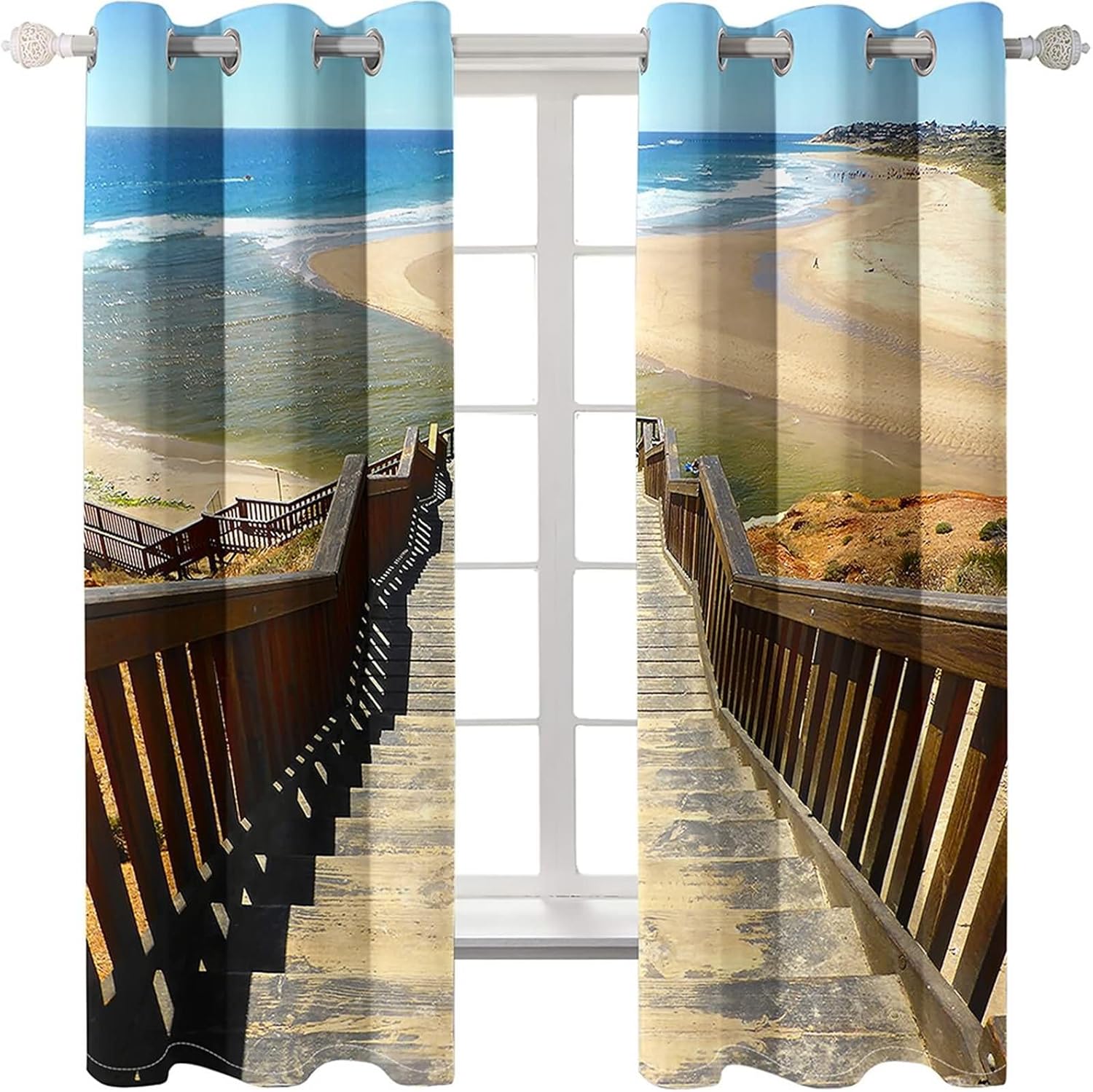 Homxi Blackout Curtains 2 Pack 52x63 Inch