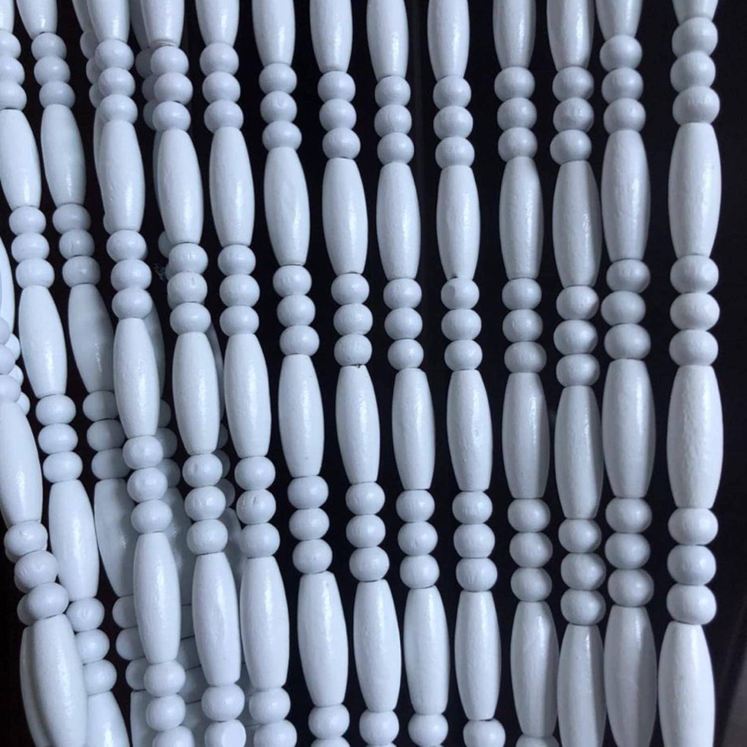 LEOSXA Hanging Wooden Beaded Door Curtain Screen