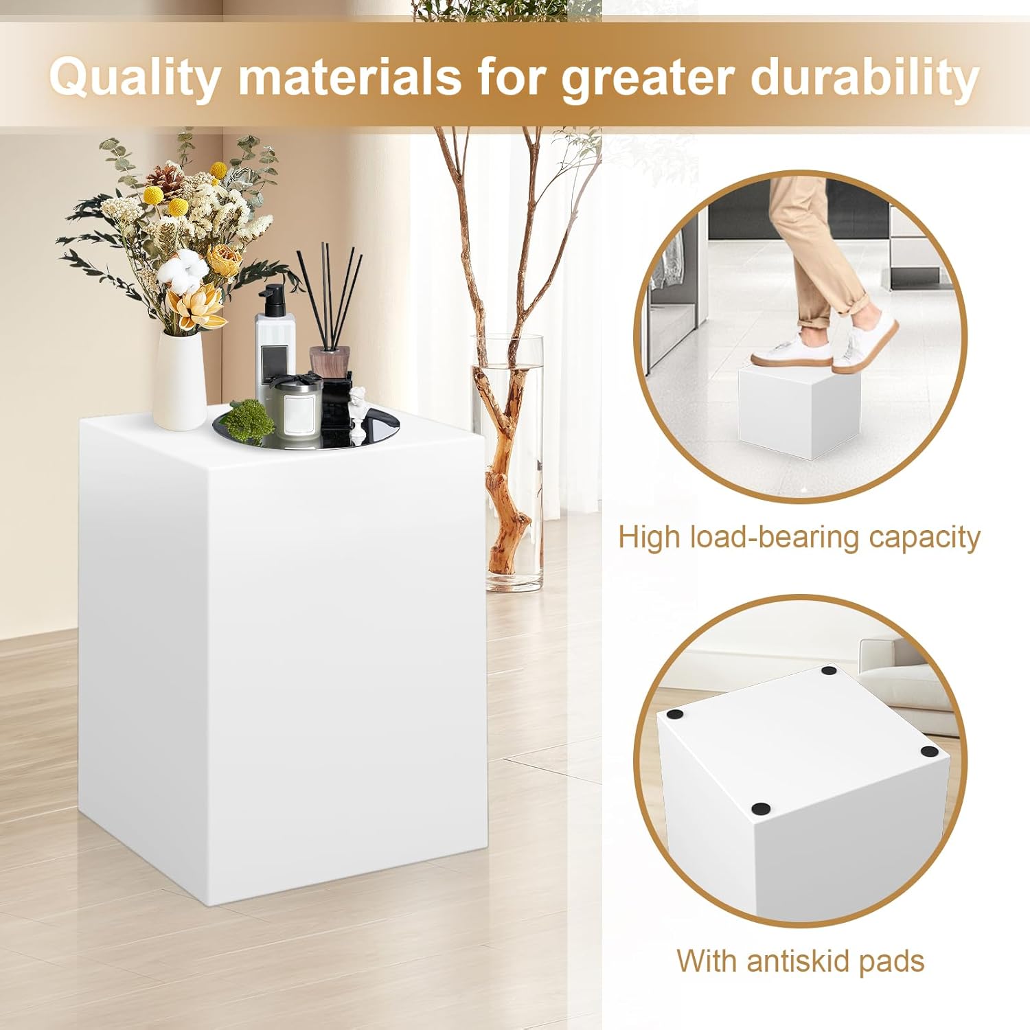 Cube Display Pedestal Stand for Events and Stores