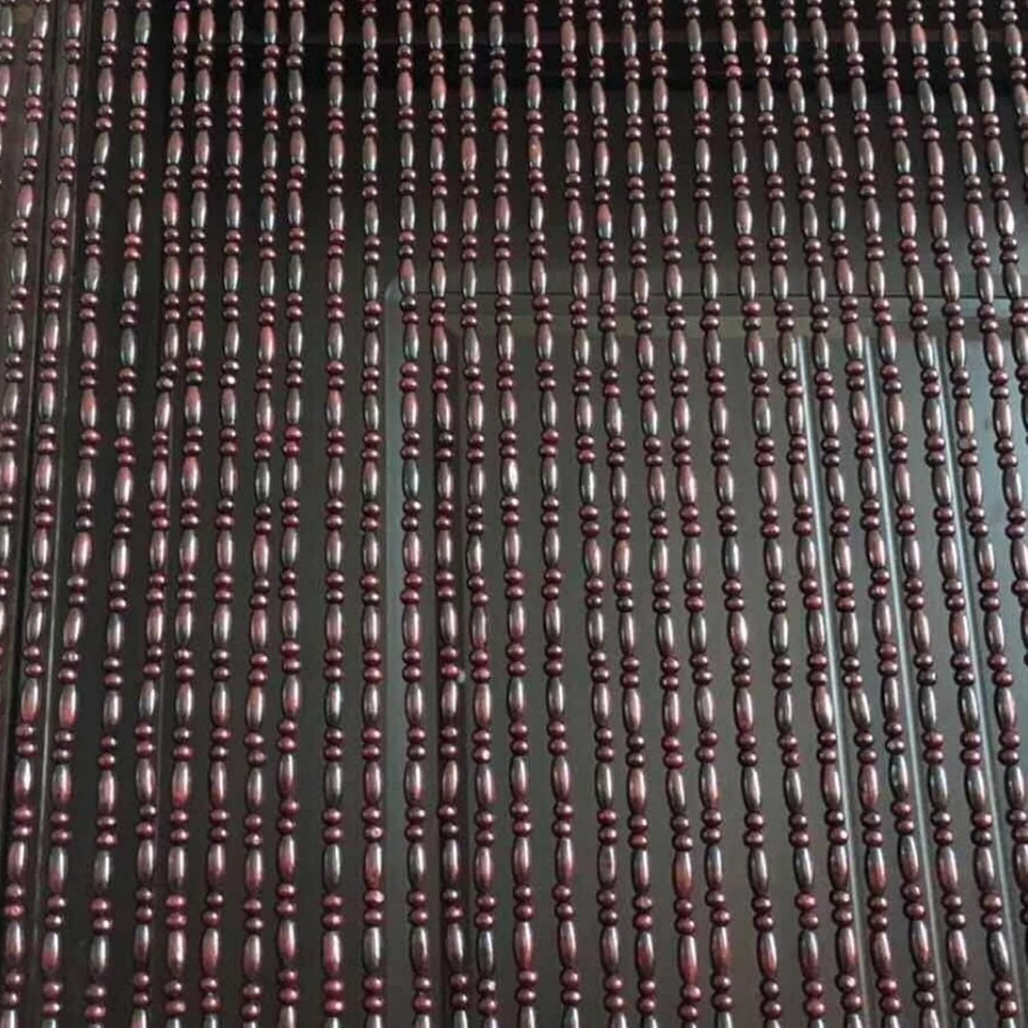 Wood Beaded Curtain 30 Strand Partition Door Panel Customizable for Bedroom Kitchen