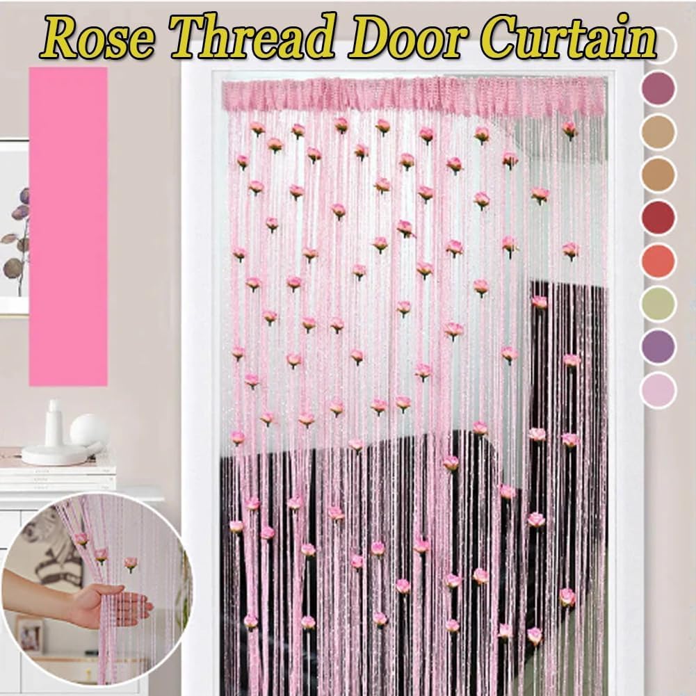 Manutox Rose Thread Door Curtain - 3937 x 7874in