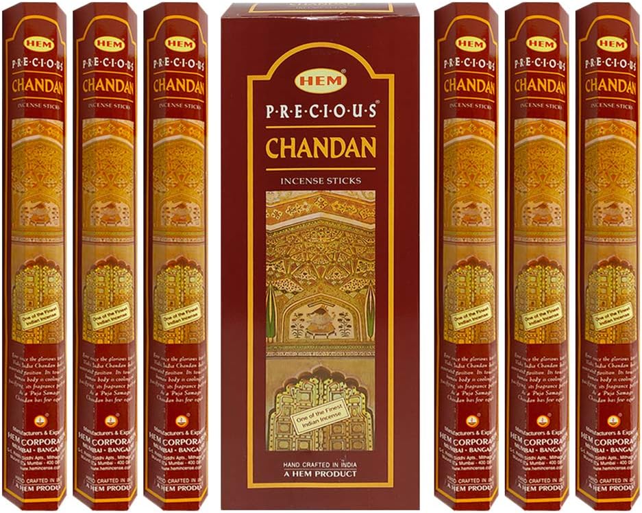 TRUMIRI Precious Chandan Incense Sticks and Holder Set