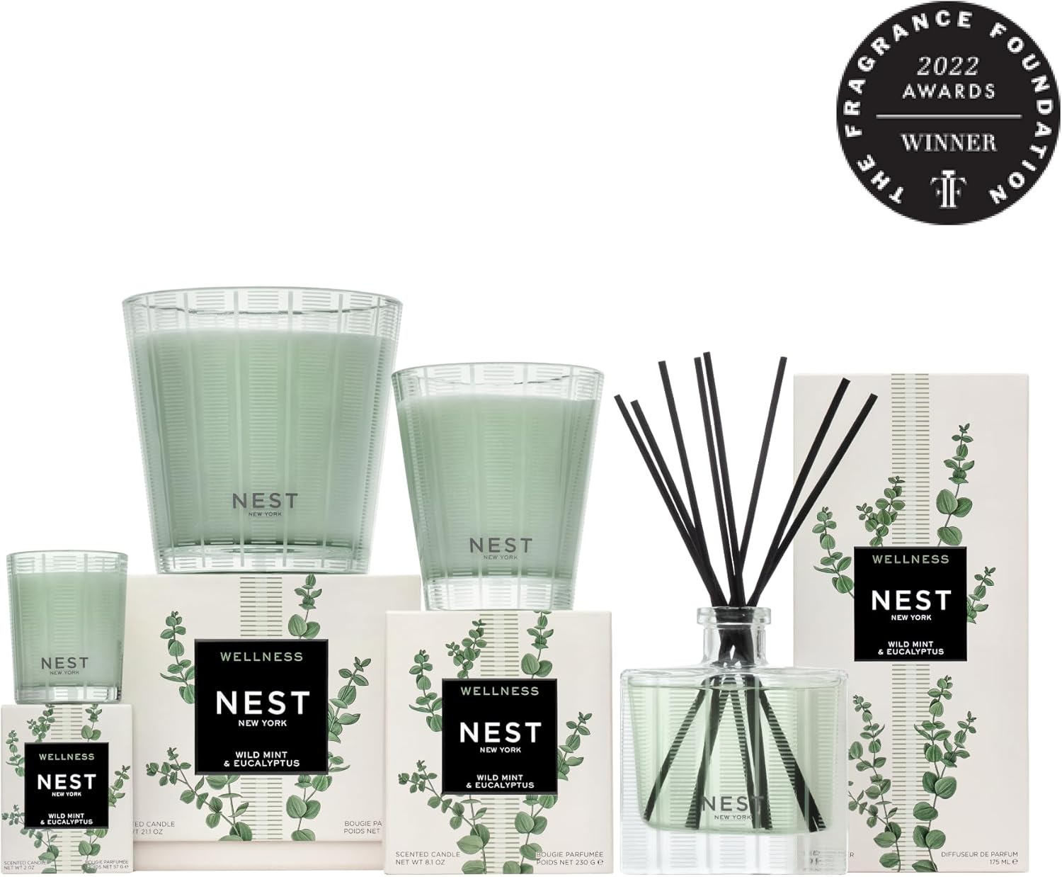 NEST New York Reed Diffuser - Wild Mint Eucalyptus