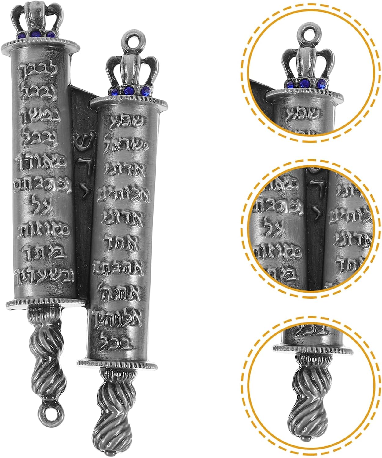 VICASKY Metal Mezuzah with Engraved Blessing Scroll Home Decor