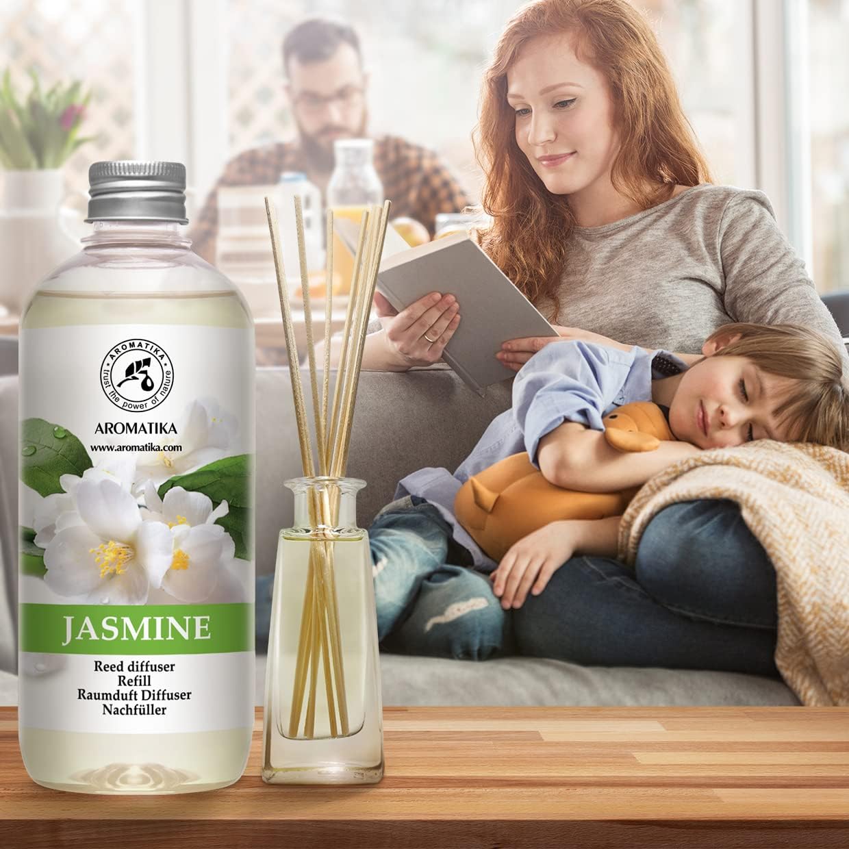 Jasmine Reed Diffuser Refill - 17 Fl Oz Natural Essential Oil