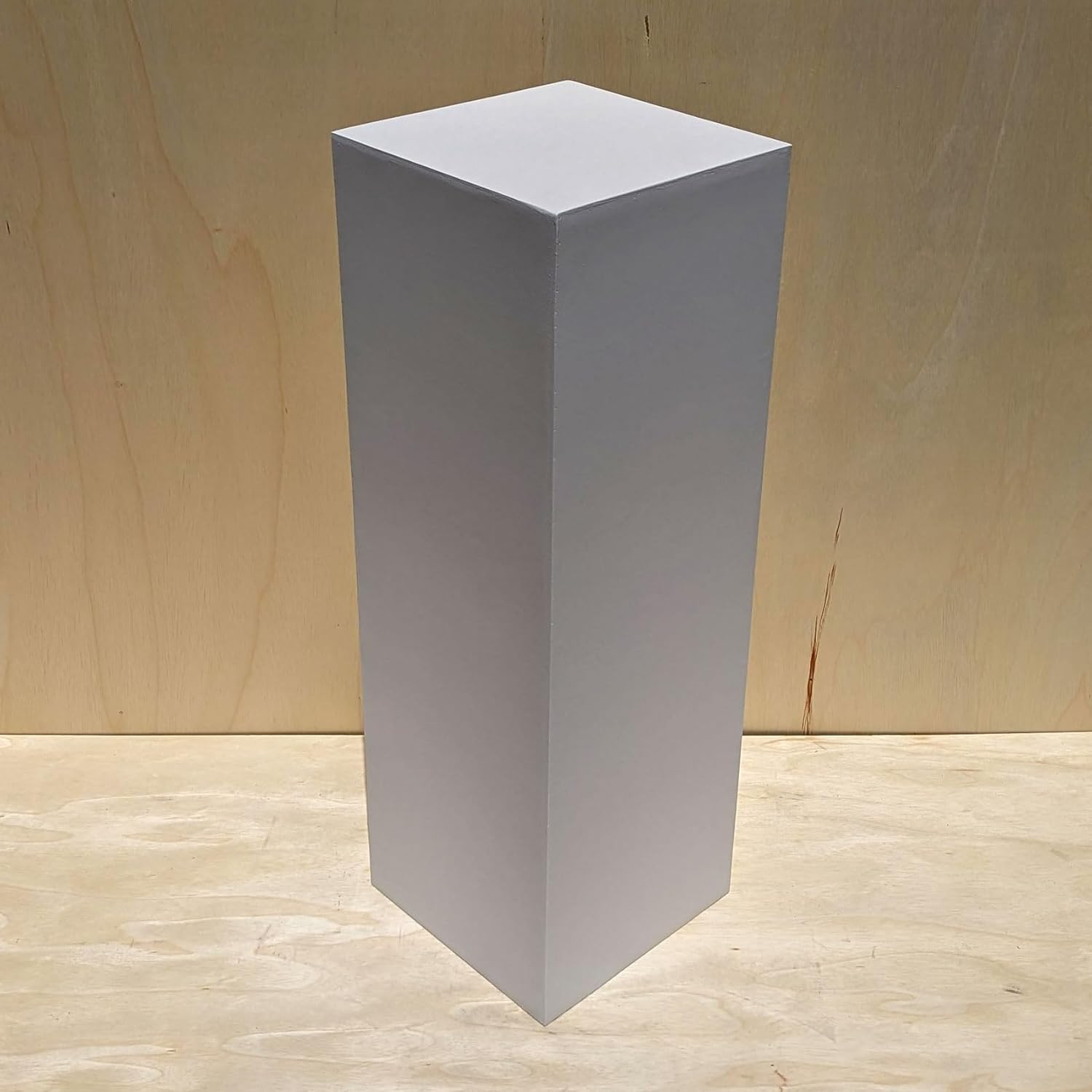30 Inch x 12 Inch x 12 Inch Matte White Display Pedestal Stand