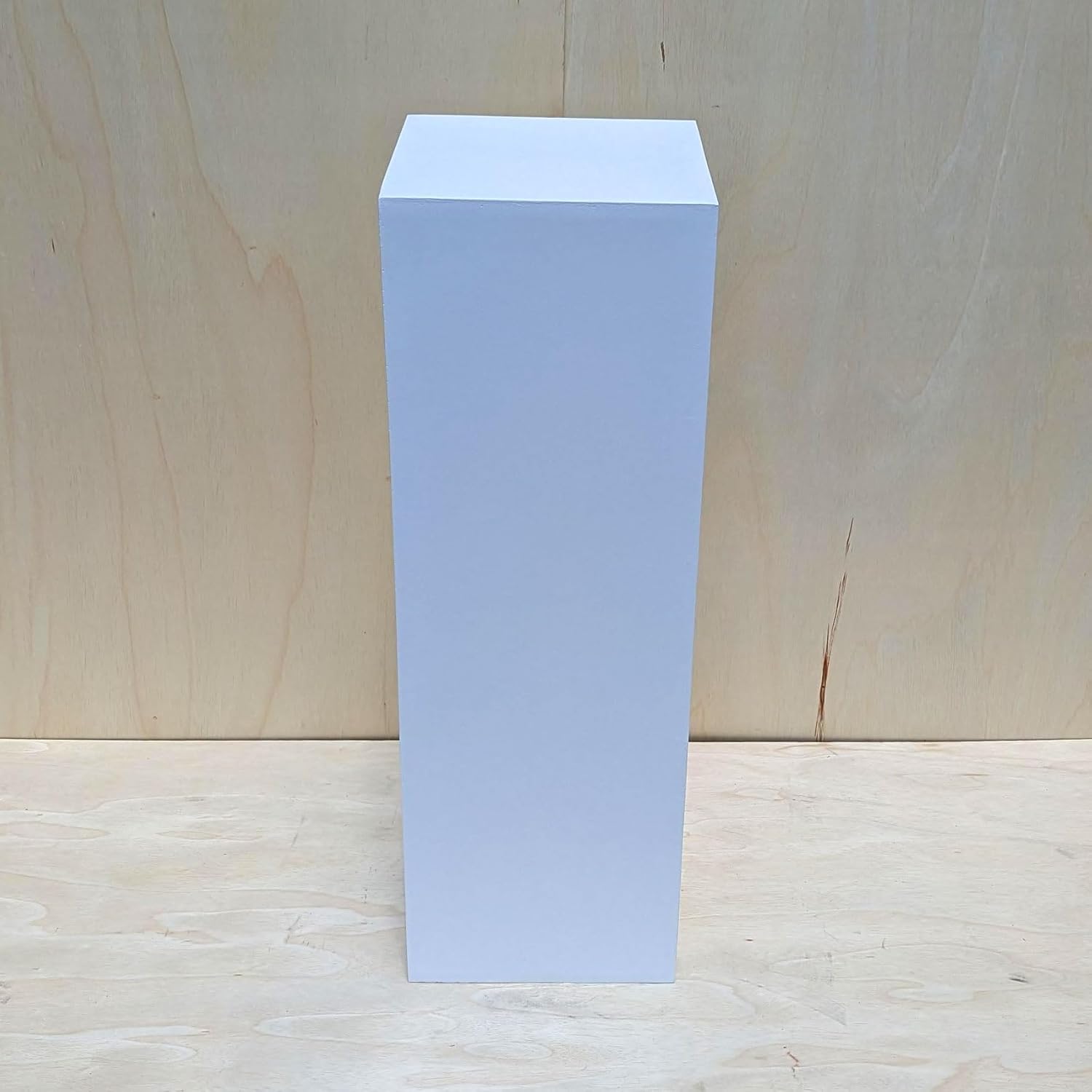 30 Inch x 12 Inch x 12 Inch Matte White Display Pedestal Stand