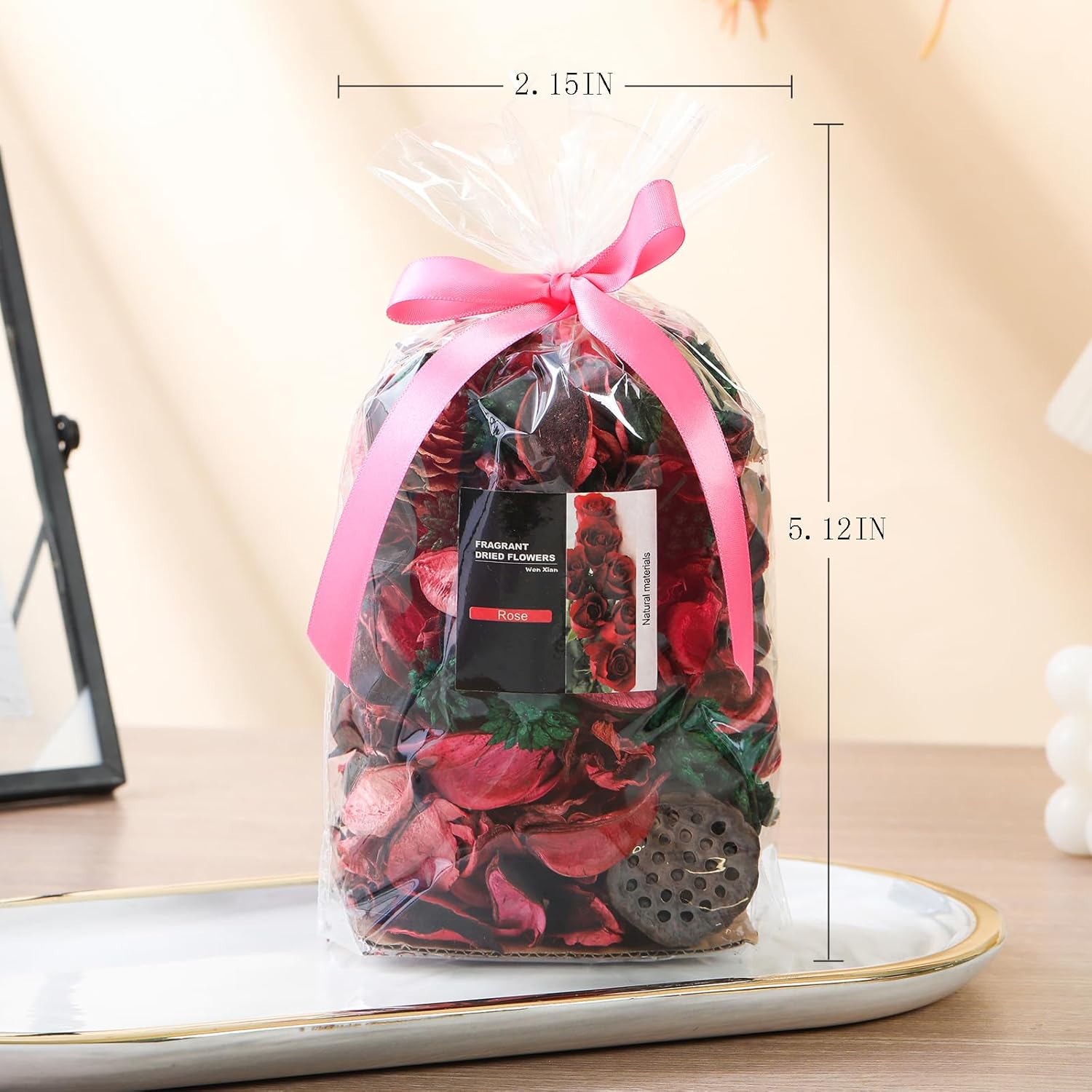 Rose Red Potpourri Bags for Home Decor