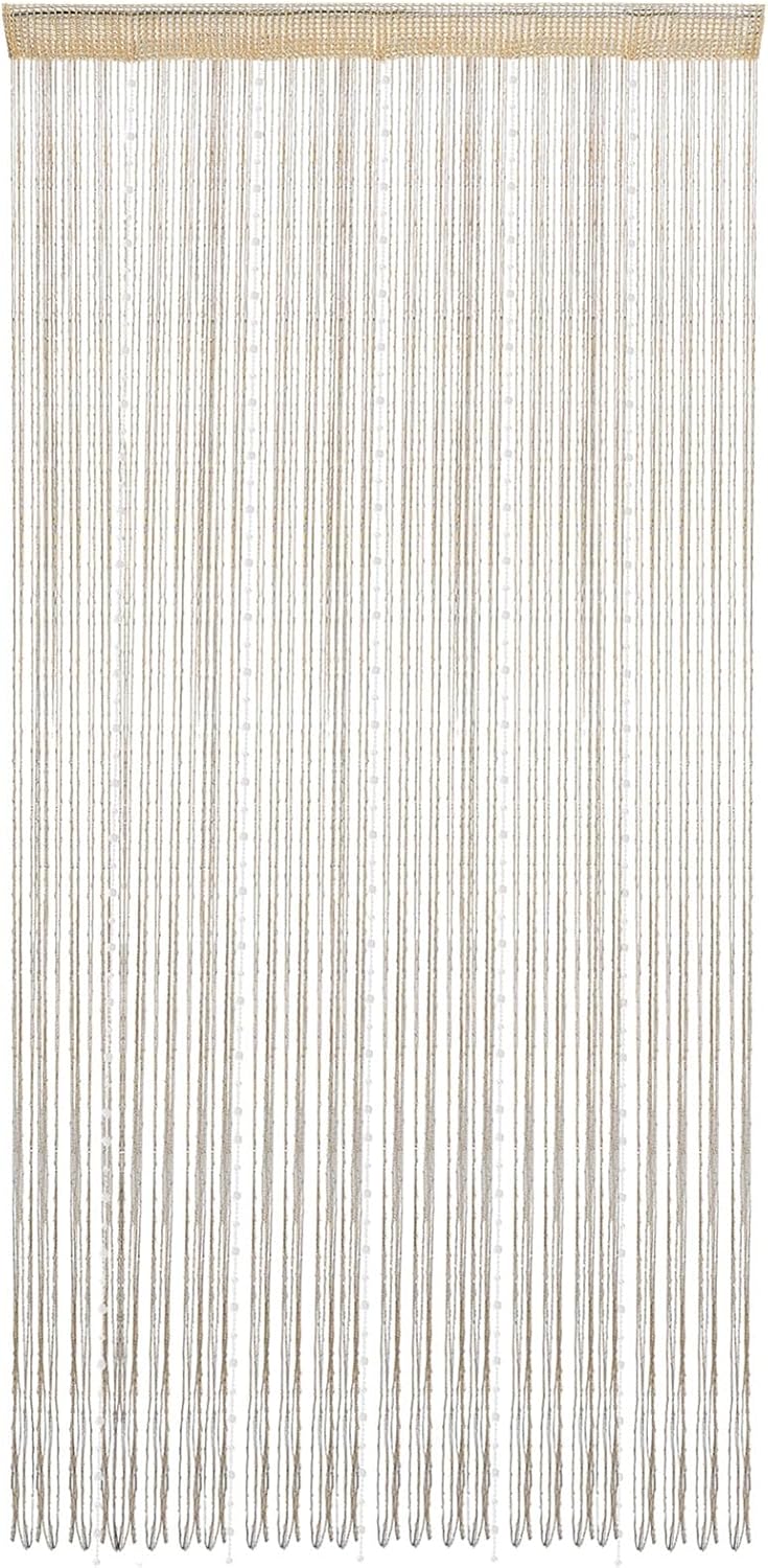 Ejoyous Beaded Curtain for Doorway Decoration 1x2m Champagne