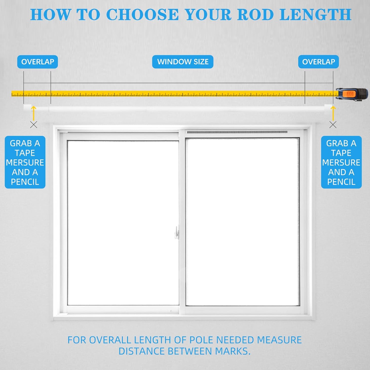 Adjustable Curtain Rods 16-76 Inches Max 88 IN 1 IN Diameter Aluminum Finials White