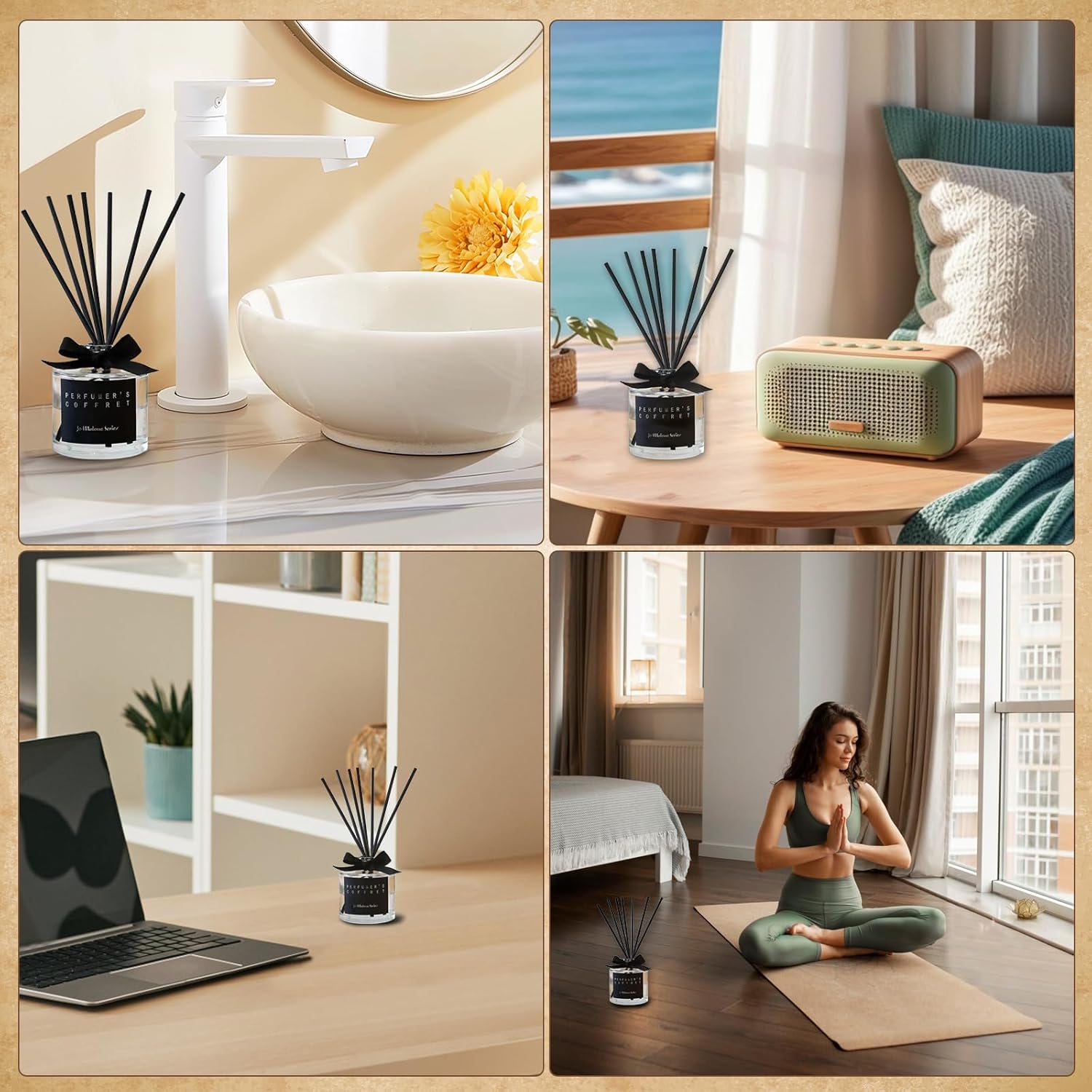 10 Inch 60Pcs Natural Reed Diffuser Sticks