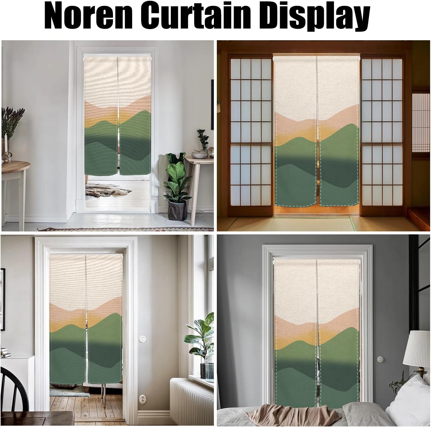 Japanese Noren Door Curtain 335x709 Inch Privacy Divider Decor