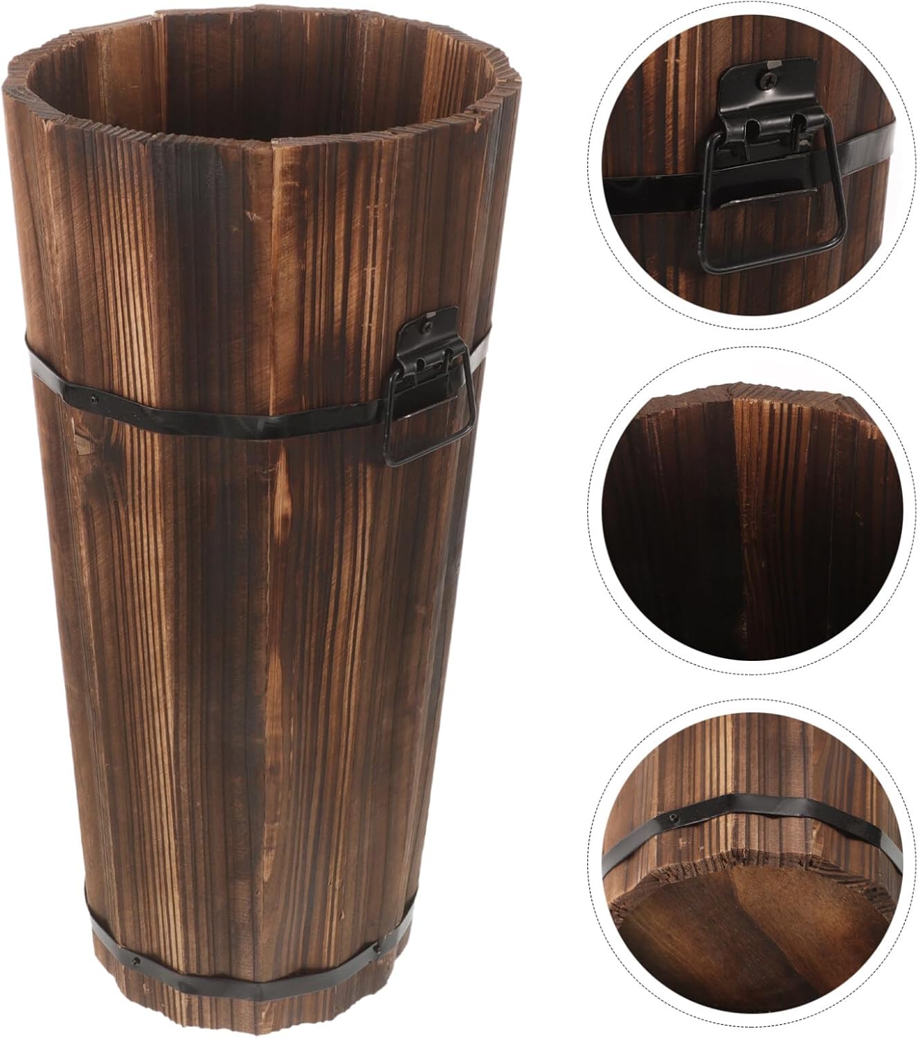 ABOOFAN Wooden Umbrella Stand for Entryway Rustic Cane Holder Decorative