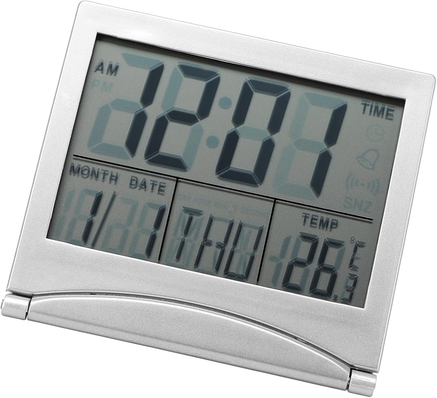 GLOGLOW Multifunctional LED Clock with Weather Monitoring