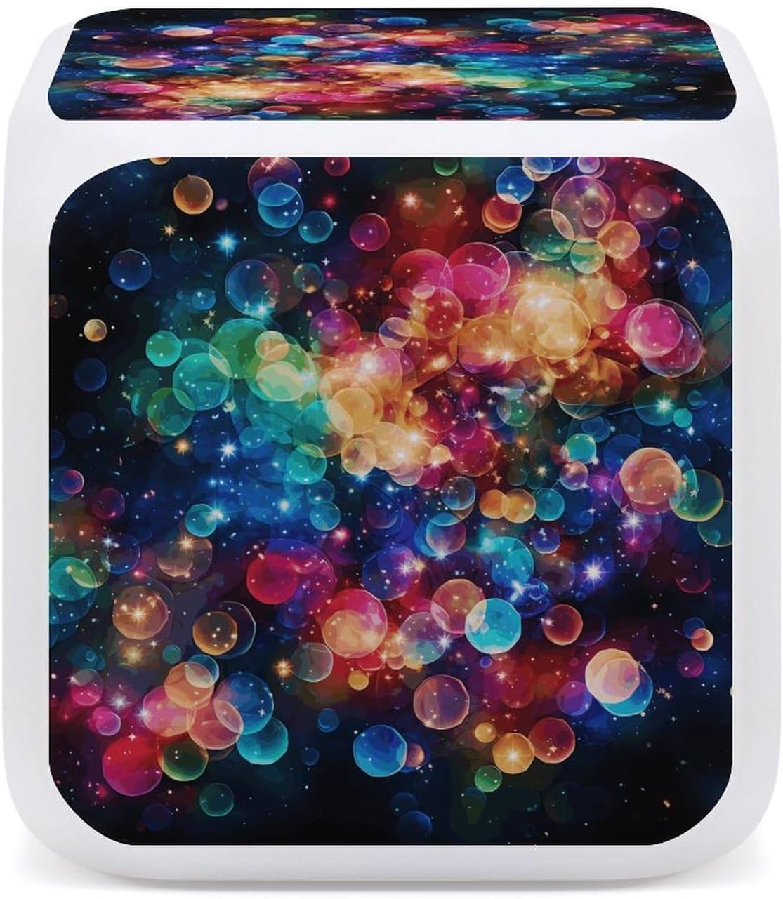 Colorful Rainbow Stars Alarm Clock with Night Light