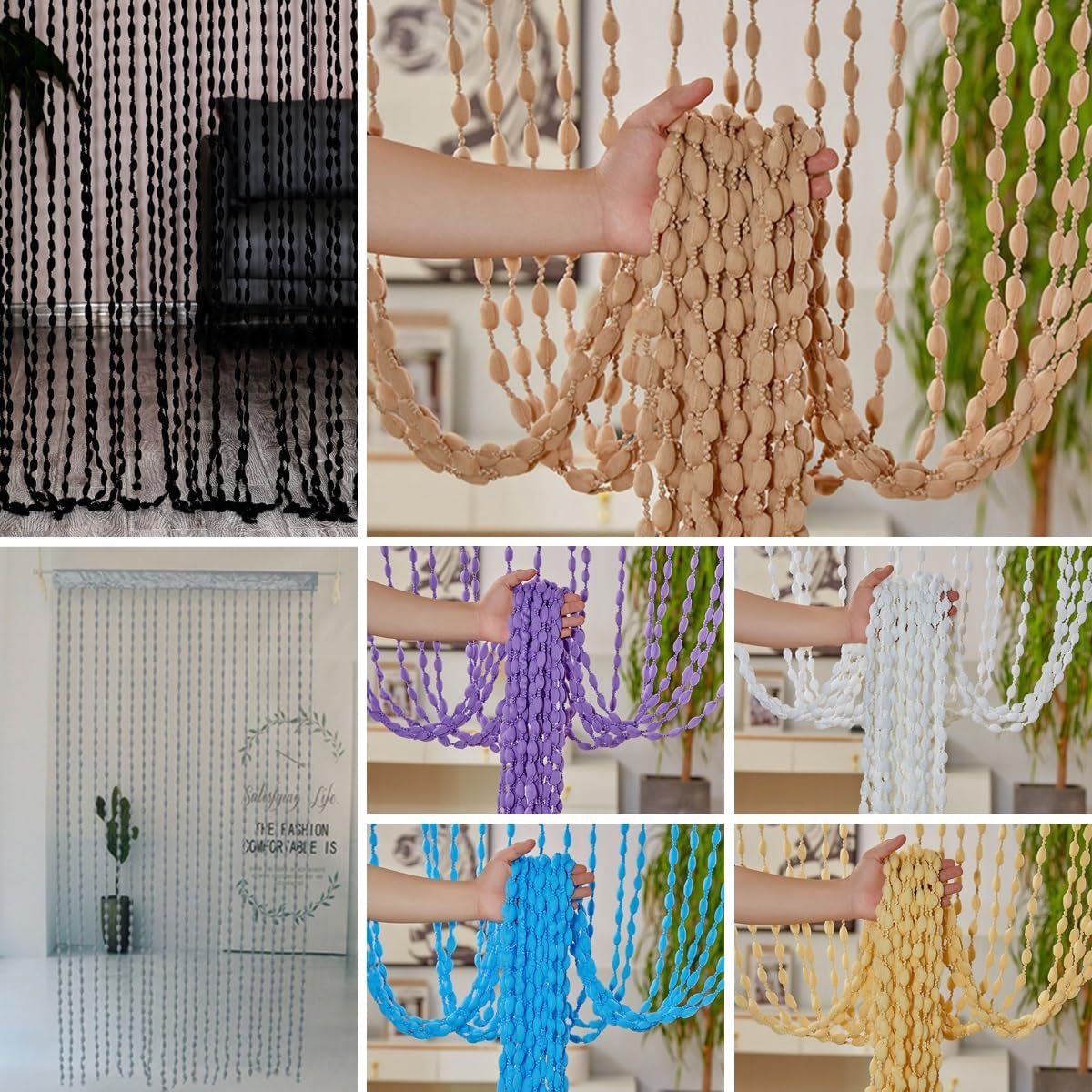 Crystal Glass Bead Curtain for Doorway and Room Divider