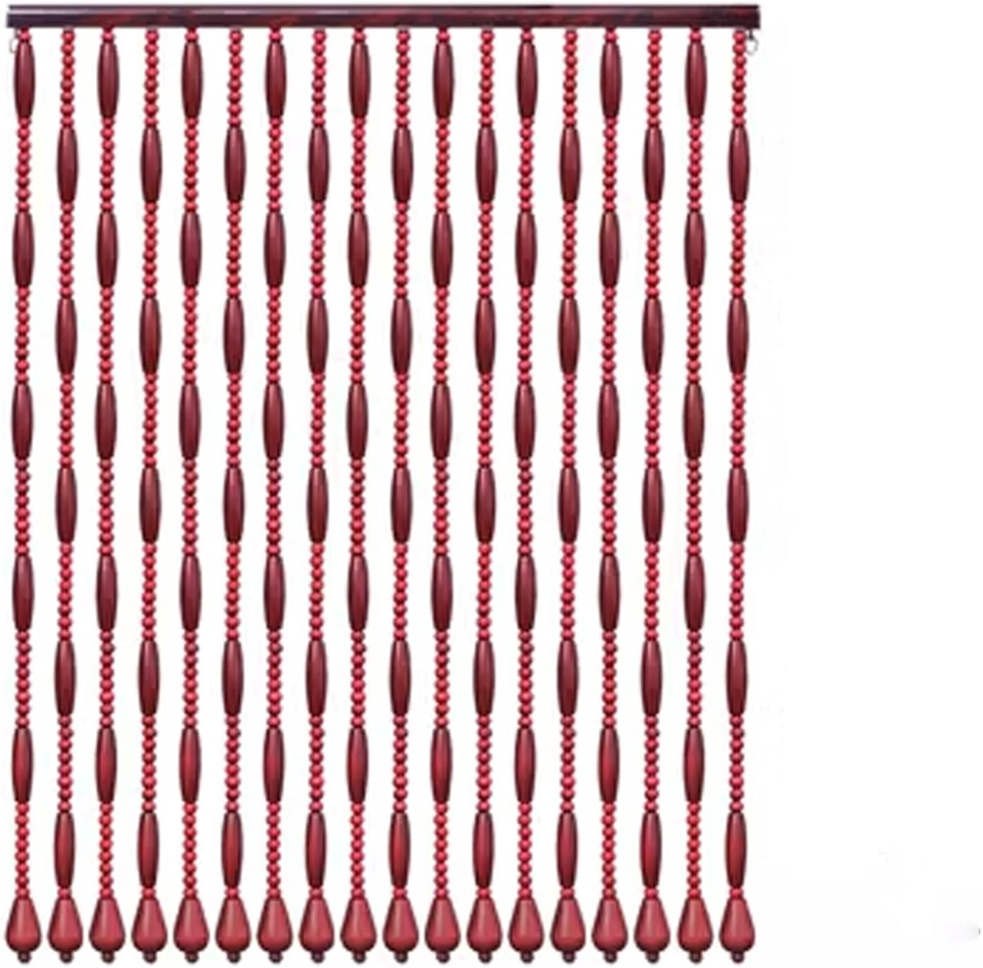 Natural Wooden Beaded String Curtains for Home Decor