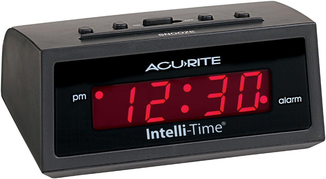 AcuRite 13002 Intelli-Time Digital Alarm Clock